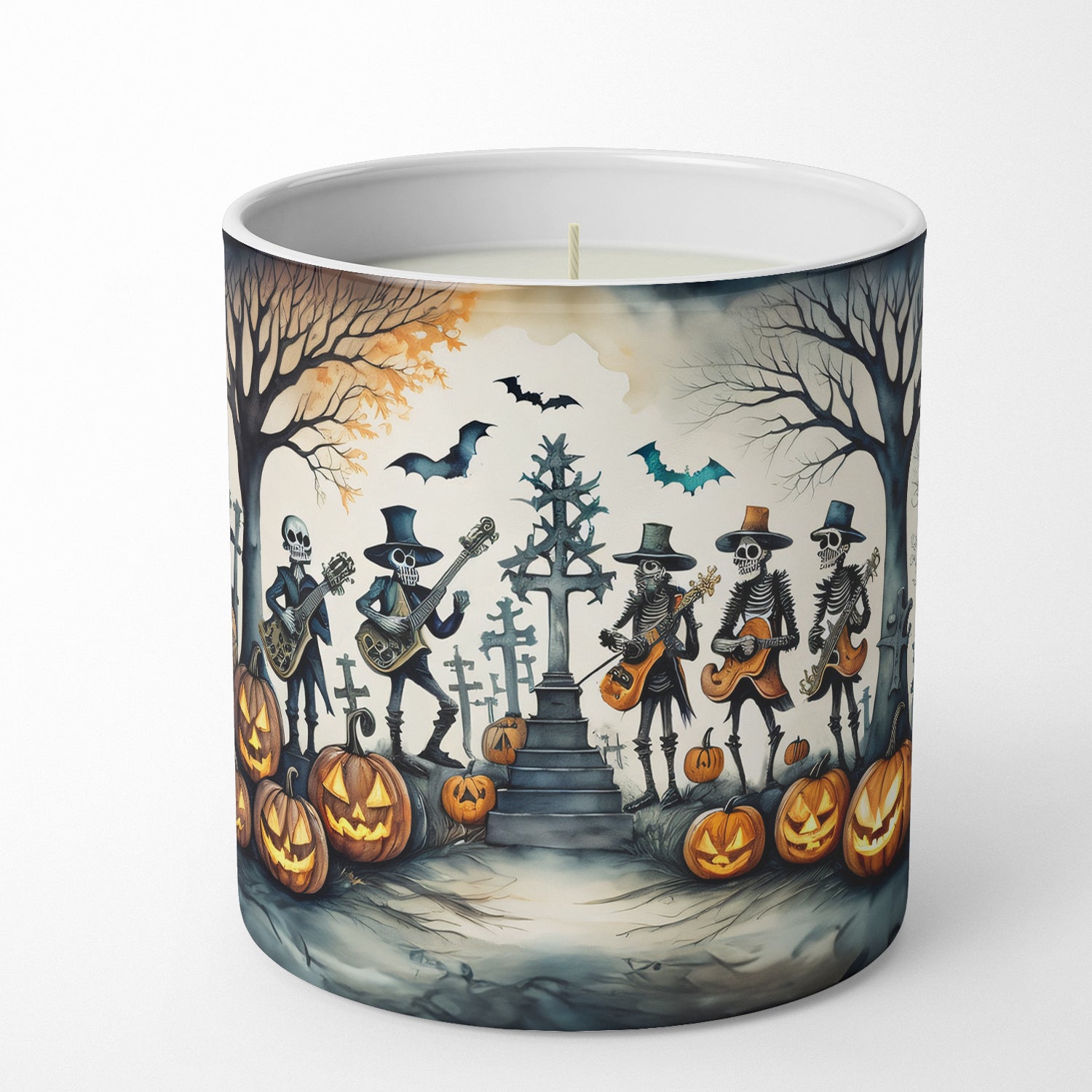 Buy this Mariachi Skeleton Band Spooky Halloween Decorative Soy Candle