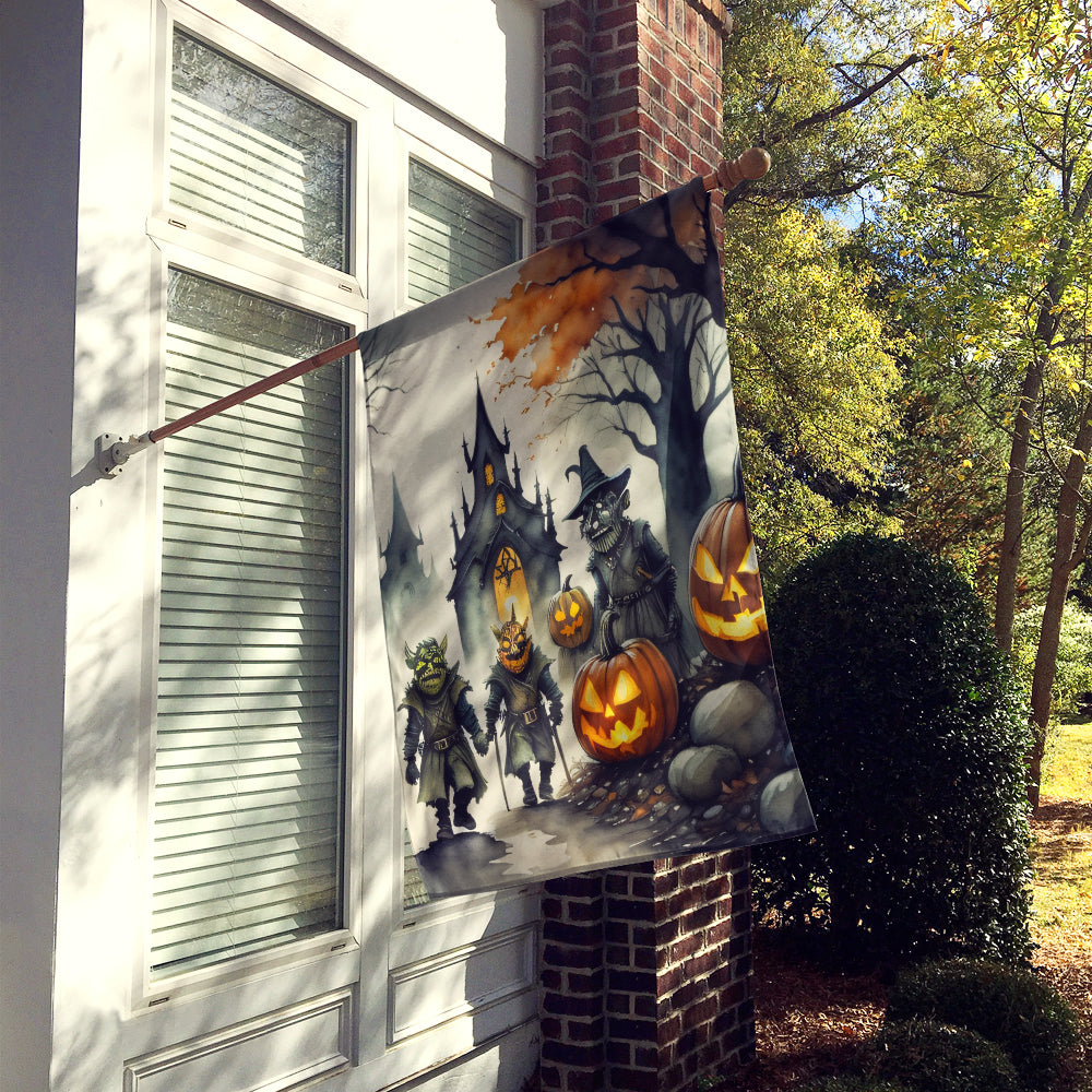 Orcs Spooky Halloween House Flag