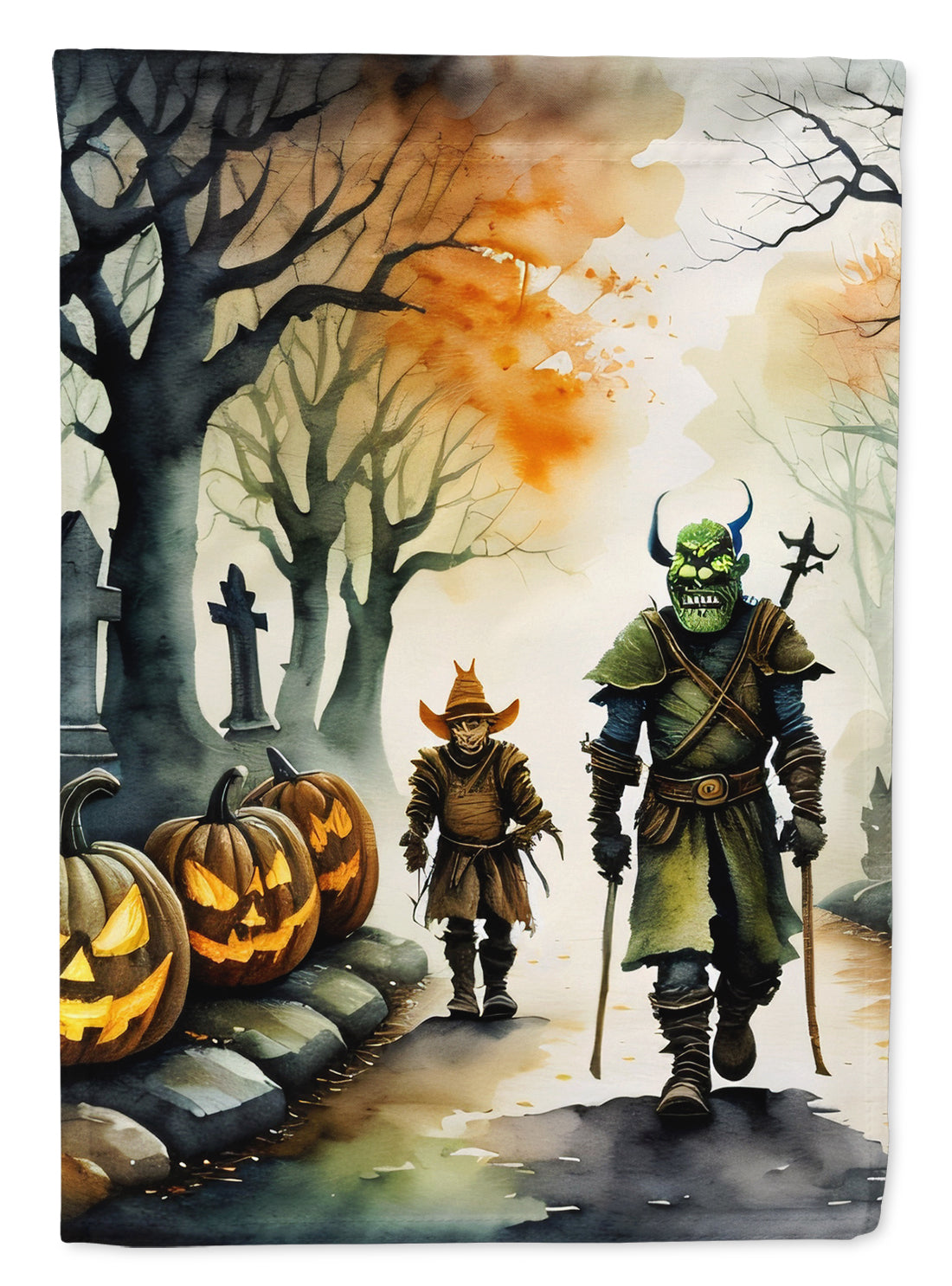 Buy this Orcs Spooky Halloween House Flag