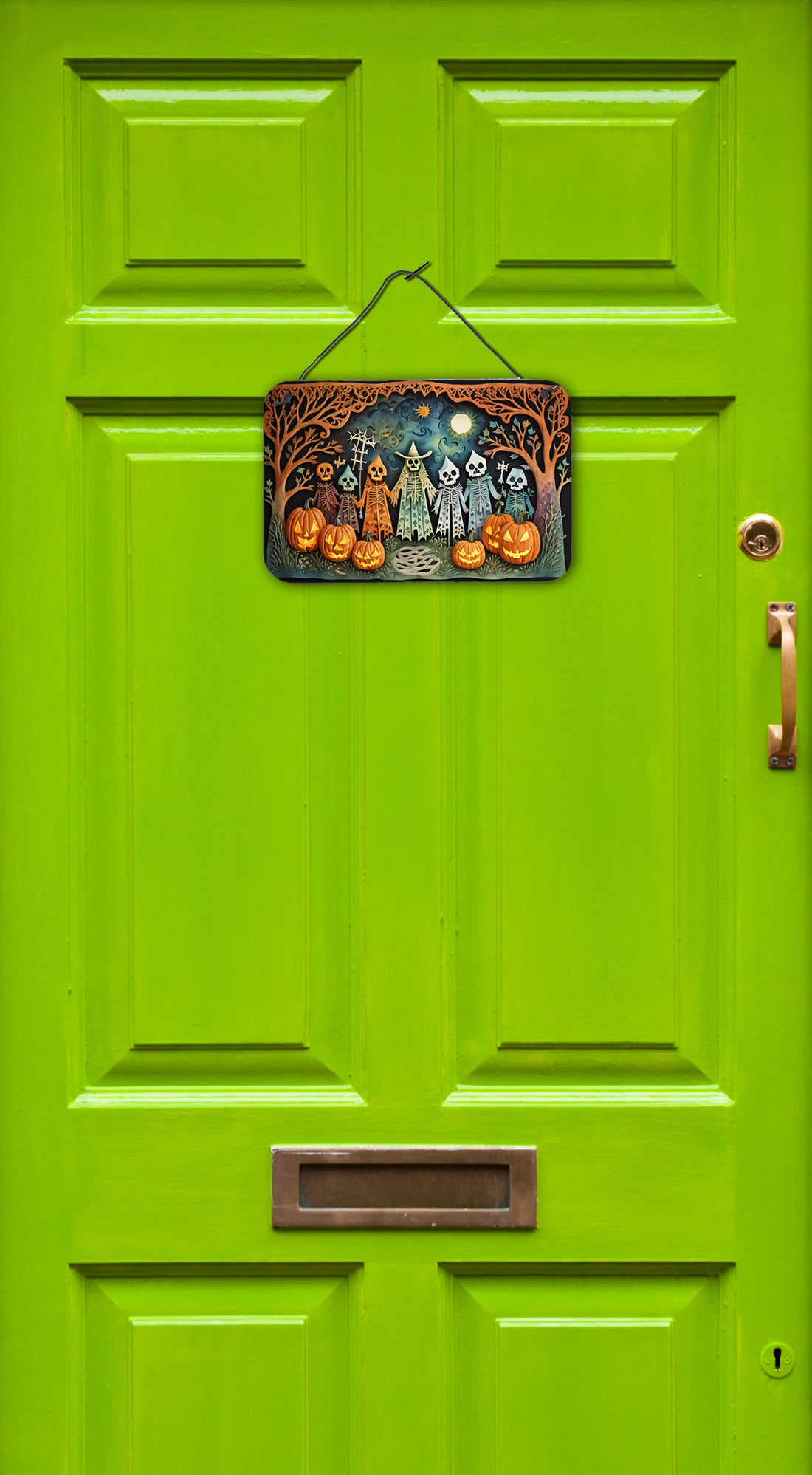 Caroline's Treasures Papel Picado Skeletons Spooky Halloween Wall or Door Hanging Prints