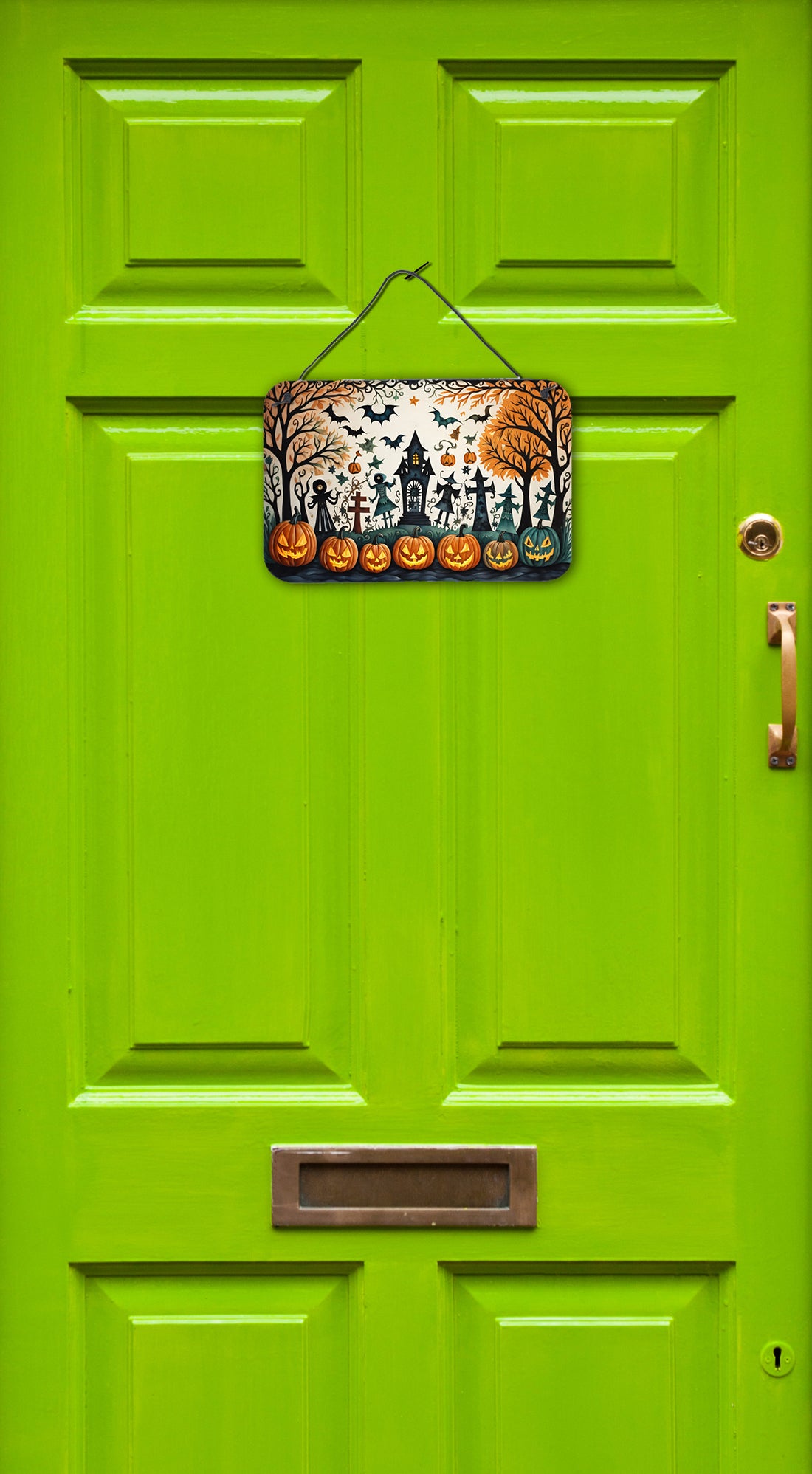 Caroline's Treasures Papel Picado Skeletons Spooky Halloween Wall or Door Hanging Prints