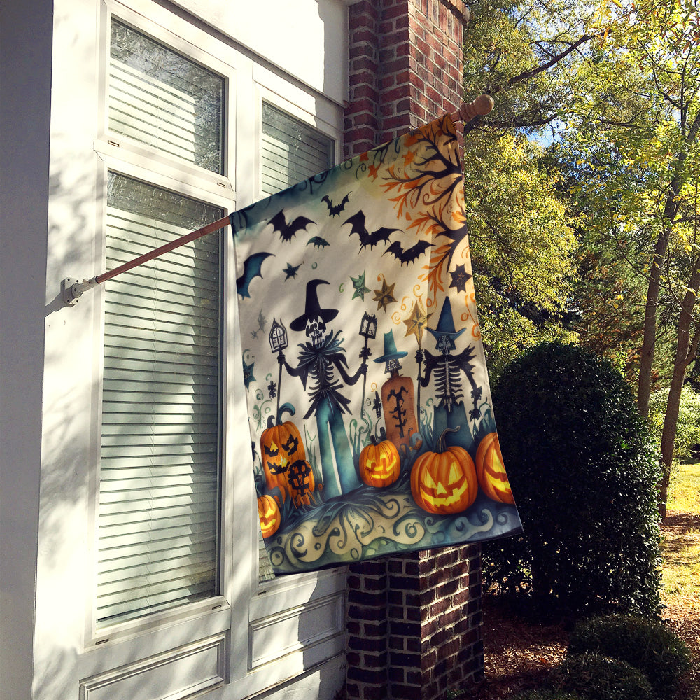 Papel Picado Skeletons Spooky Halloween House Flag