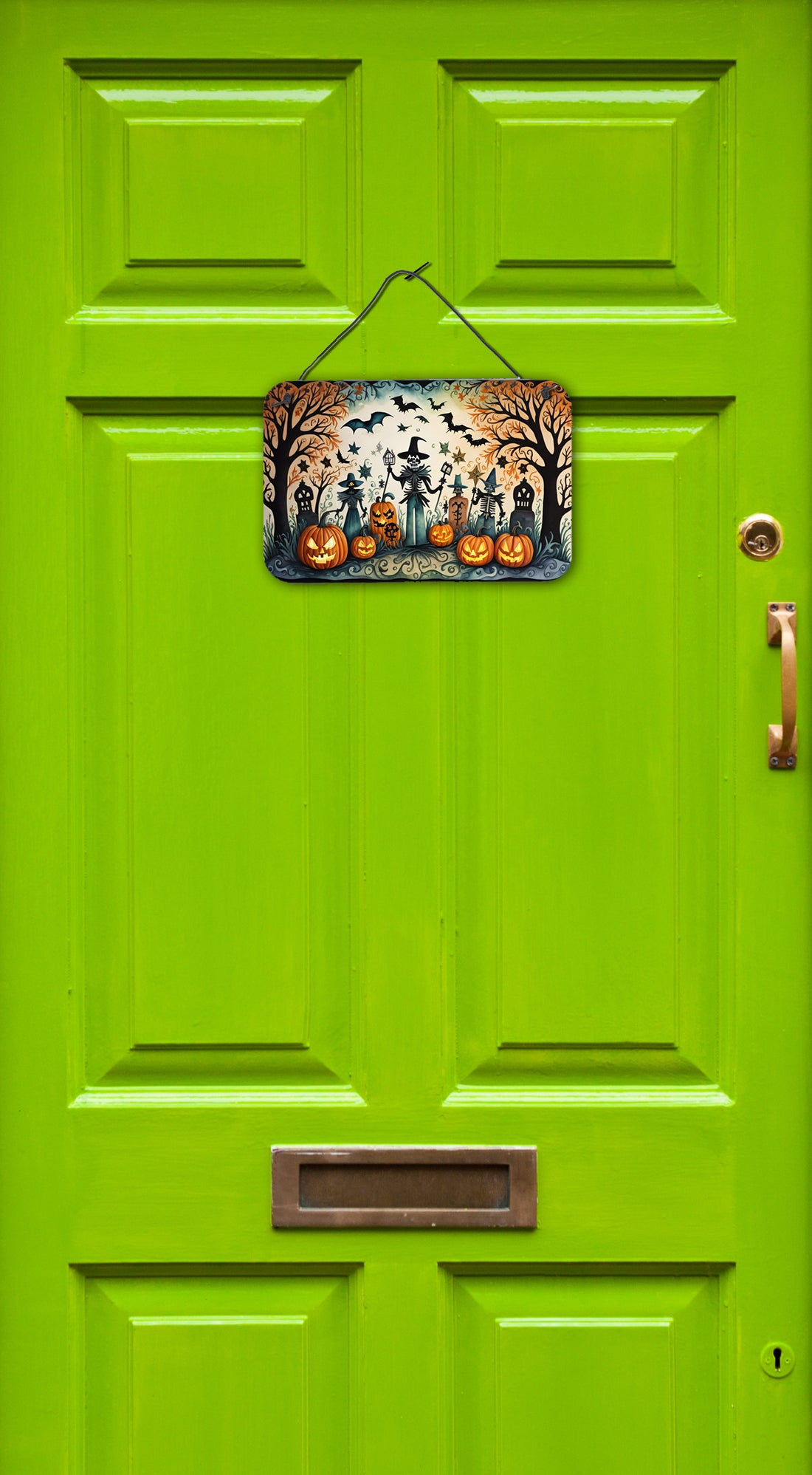 Caroline's Treasures Papel Picado Skeletons Spooky Halloween Wall or Door Hanging Prints