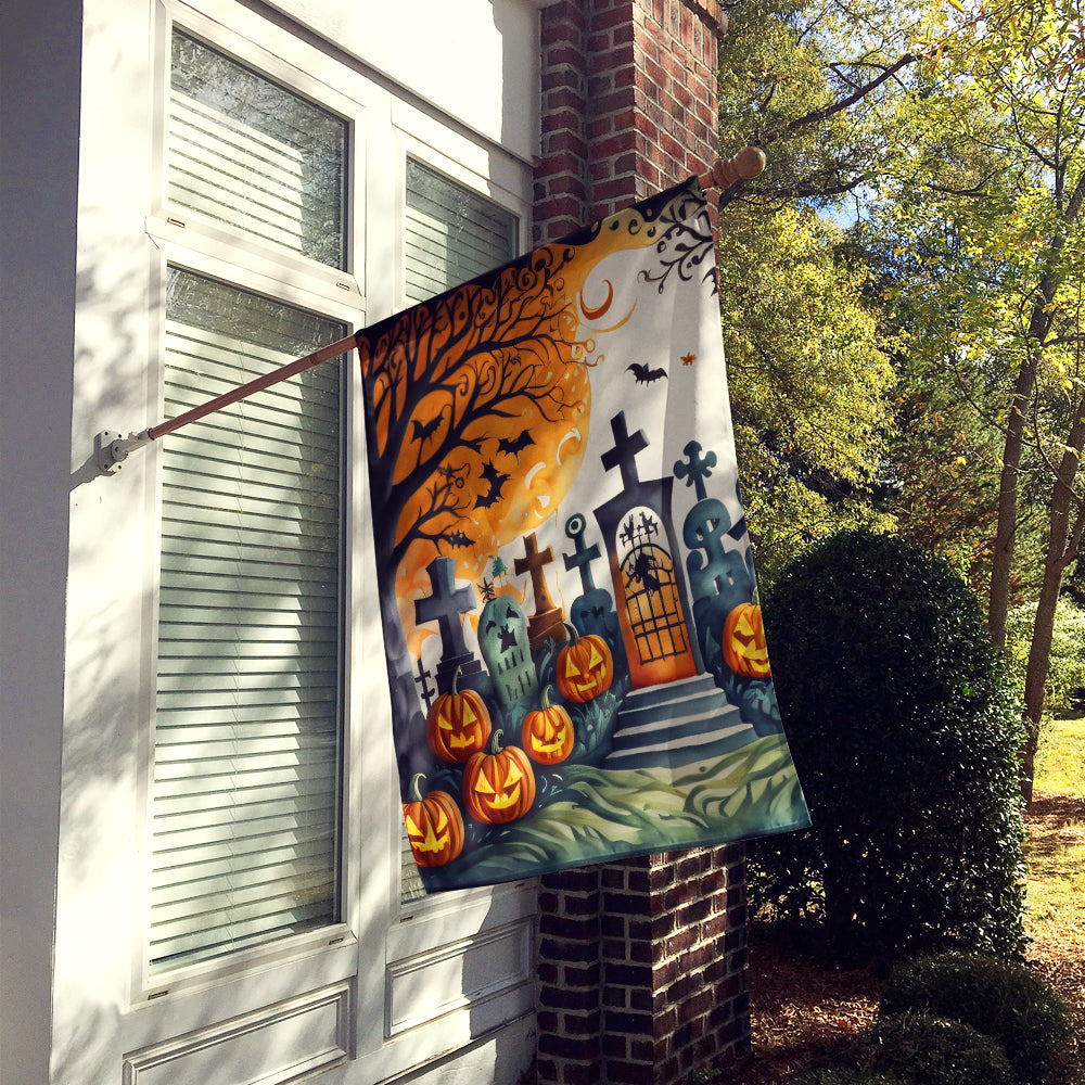 Caroline's Treasures Papel Picado Skeletons Spooky Halloween House Flag