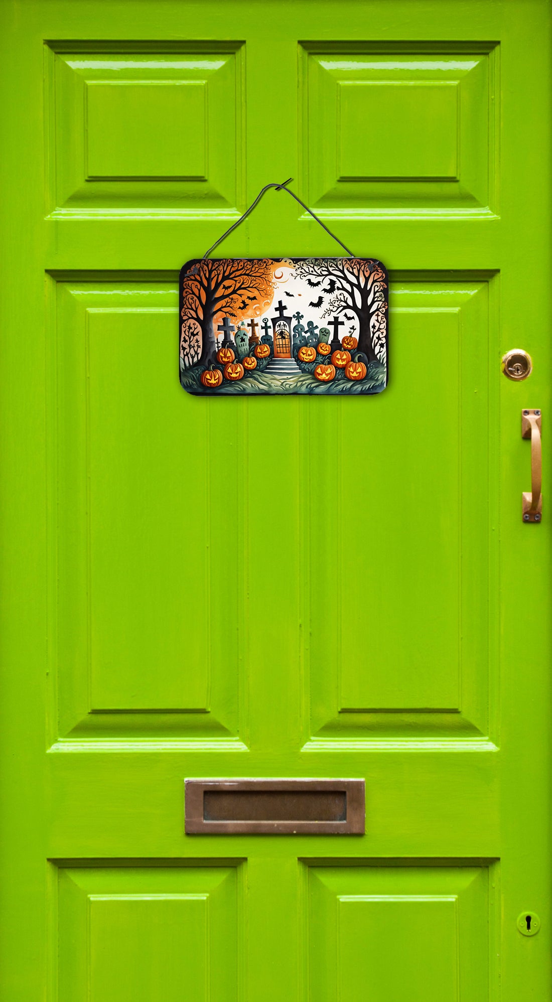 Caroline's Treasures Papel Picado Skeletons Spooky Halloween Wall or Door Hanging Prints