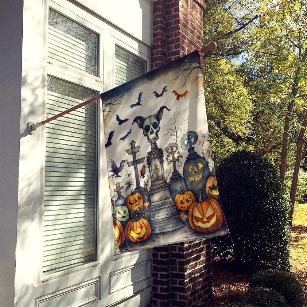 Pet Cemetery Spooky Halloween House Flag