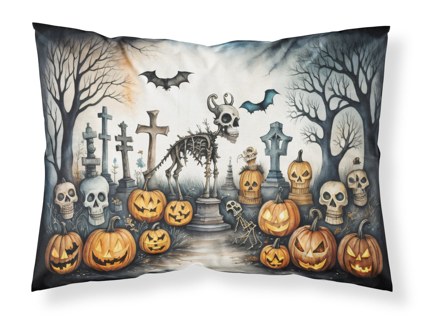 Buy this Pet Cemetery Spooky Halloween Fabric Standard Pillowcase