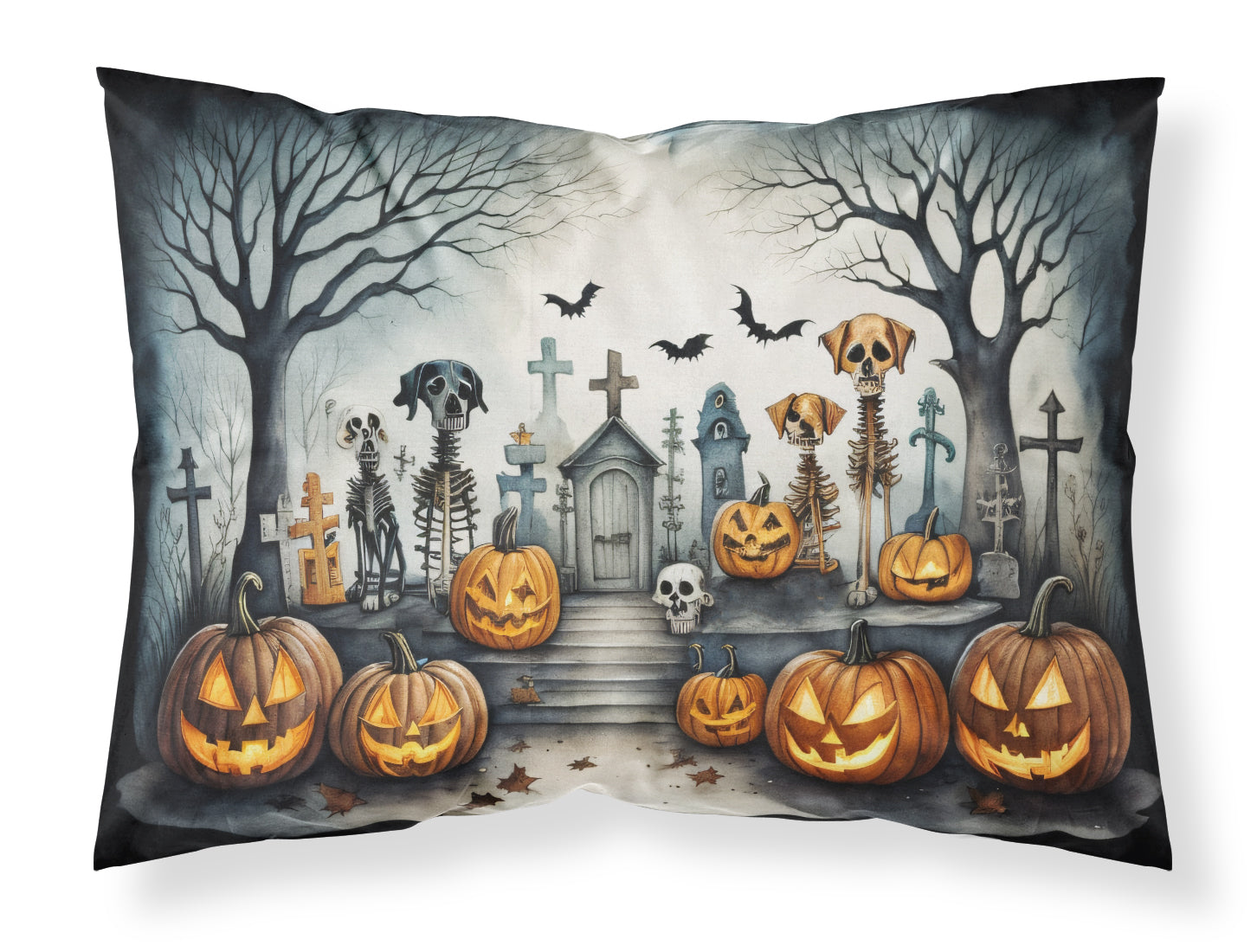 Buy this Pet Cemetery Spooky Halloween Fabric Standard Pillowcase