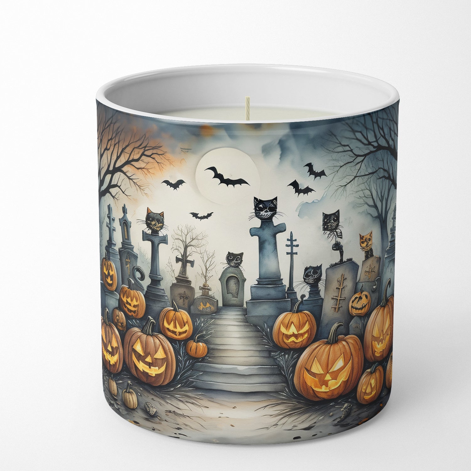 Buy this Cat Cemetery Spooky Halloween Decorative Soy Candle