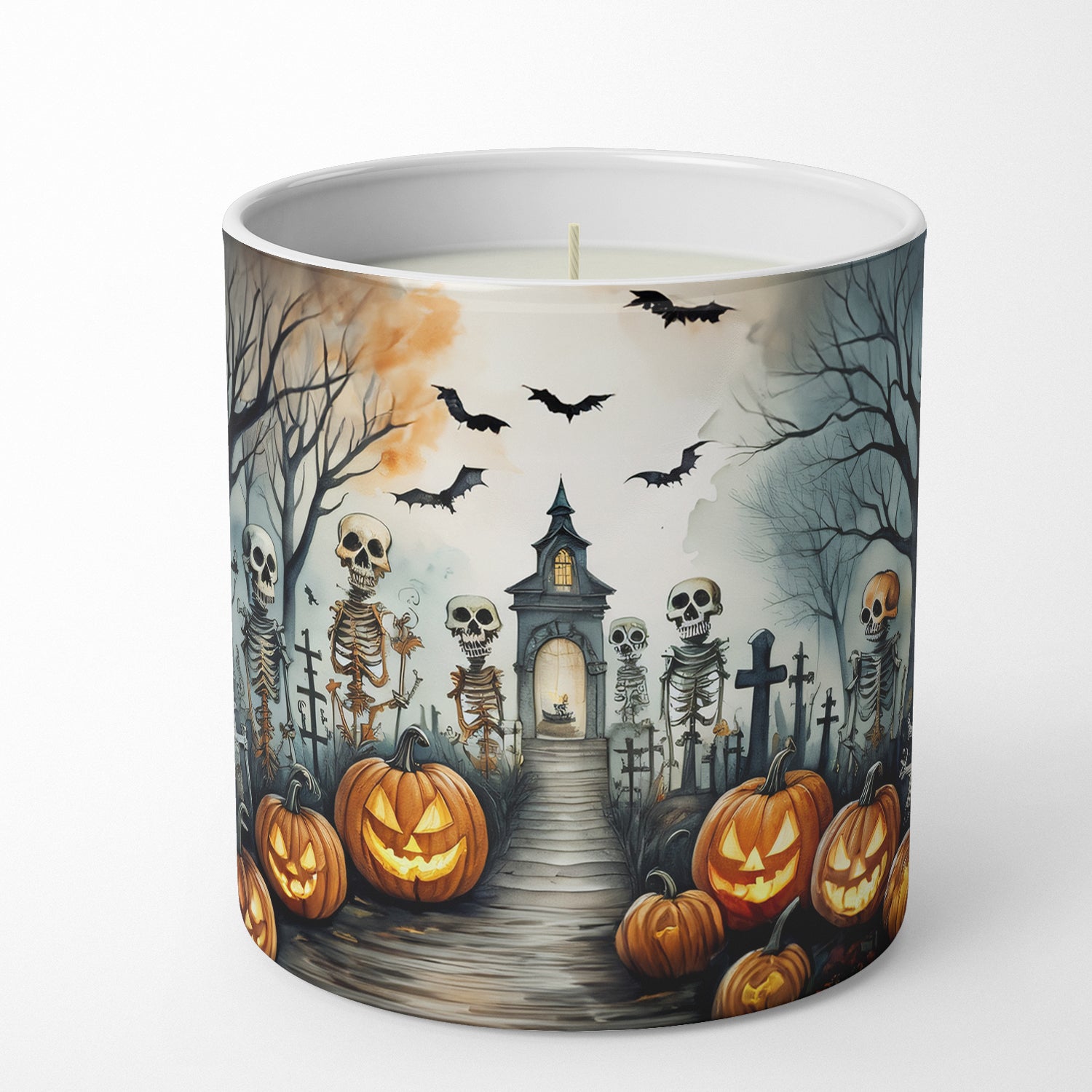 Buy this Skeleton Spooky Halloween Decorative Soy Candle