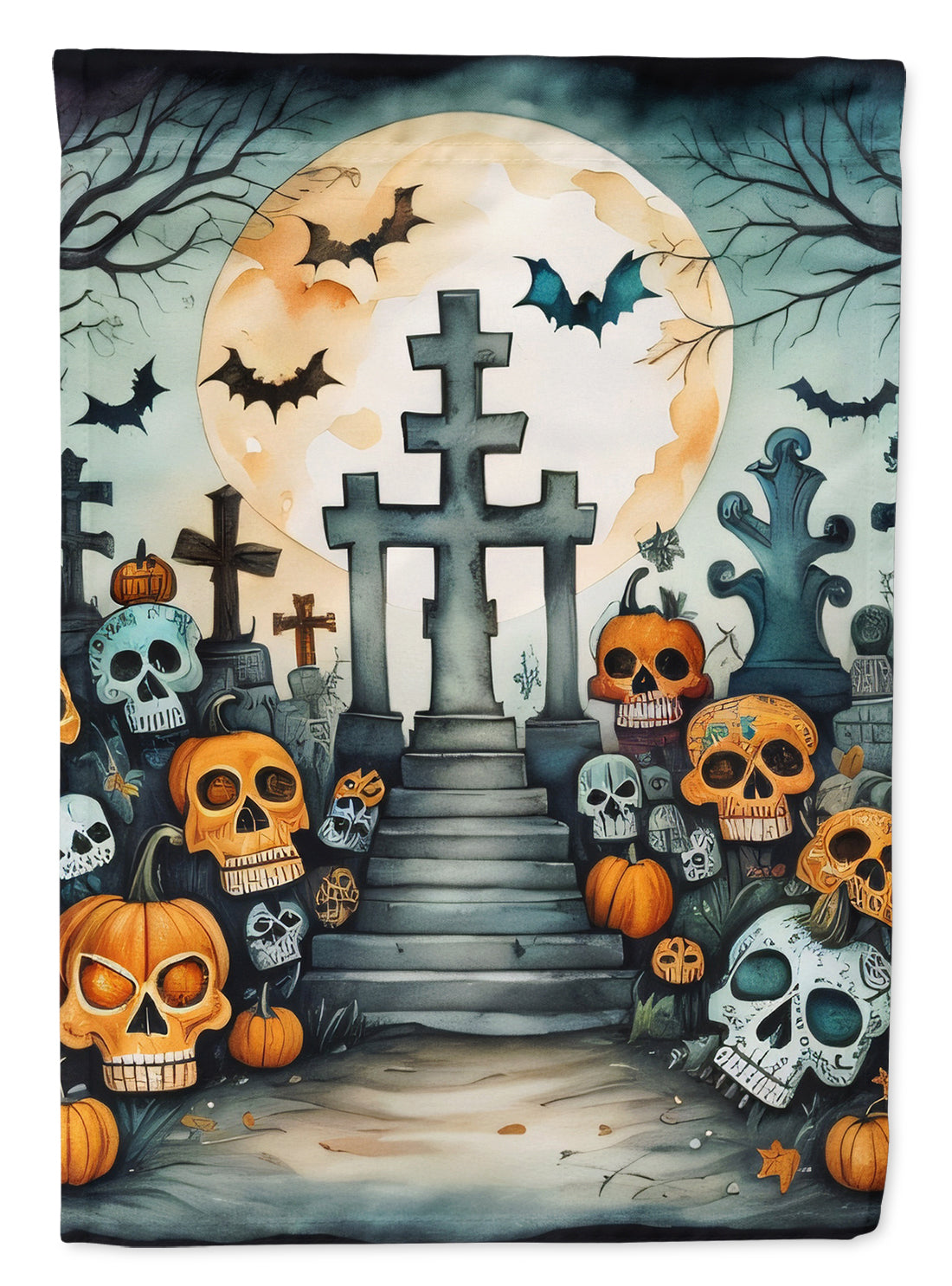Buy this Calaveras Sugar Skulls Spooky Halloween Garden Flag