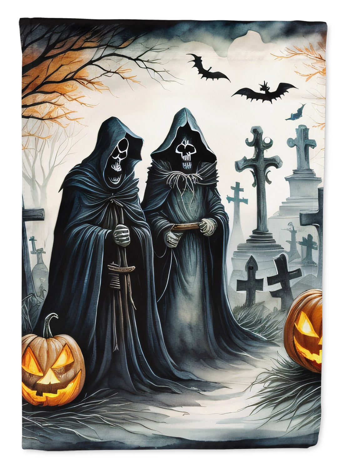 Buy this The Grim Reaper Spooky Halloween House Flag