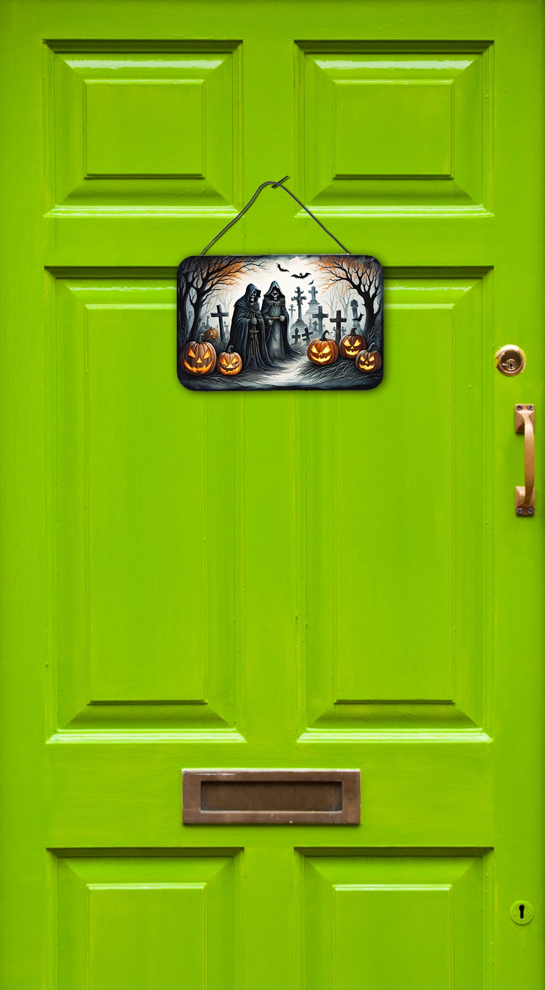 Caroline's Treasures The Grim Reaper Spooky Halloween Wall or Door Hanging Prints