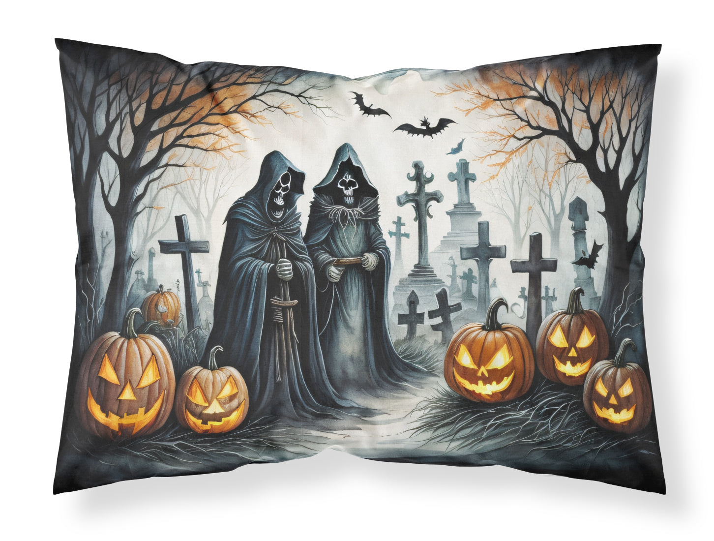 Buy this The Grim Reaper Spooky Halloween Fabric Standard Pillowcase