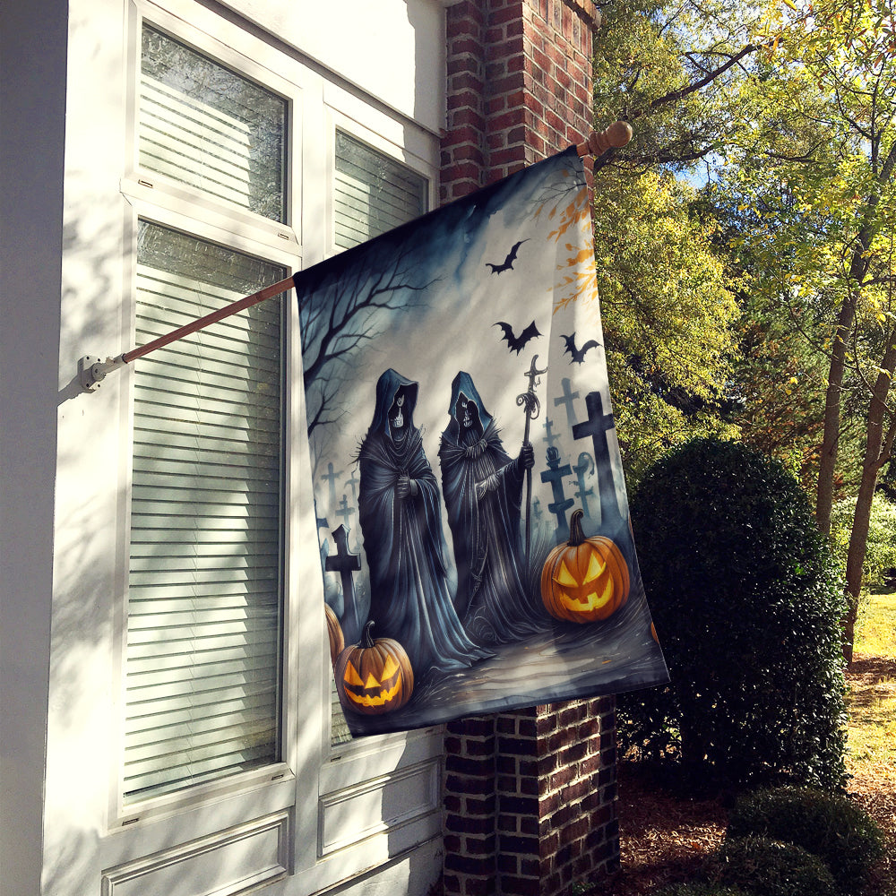 Caroline's Treasures The Grim Reaper Spooky Halloween House Flag