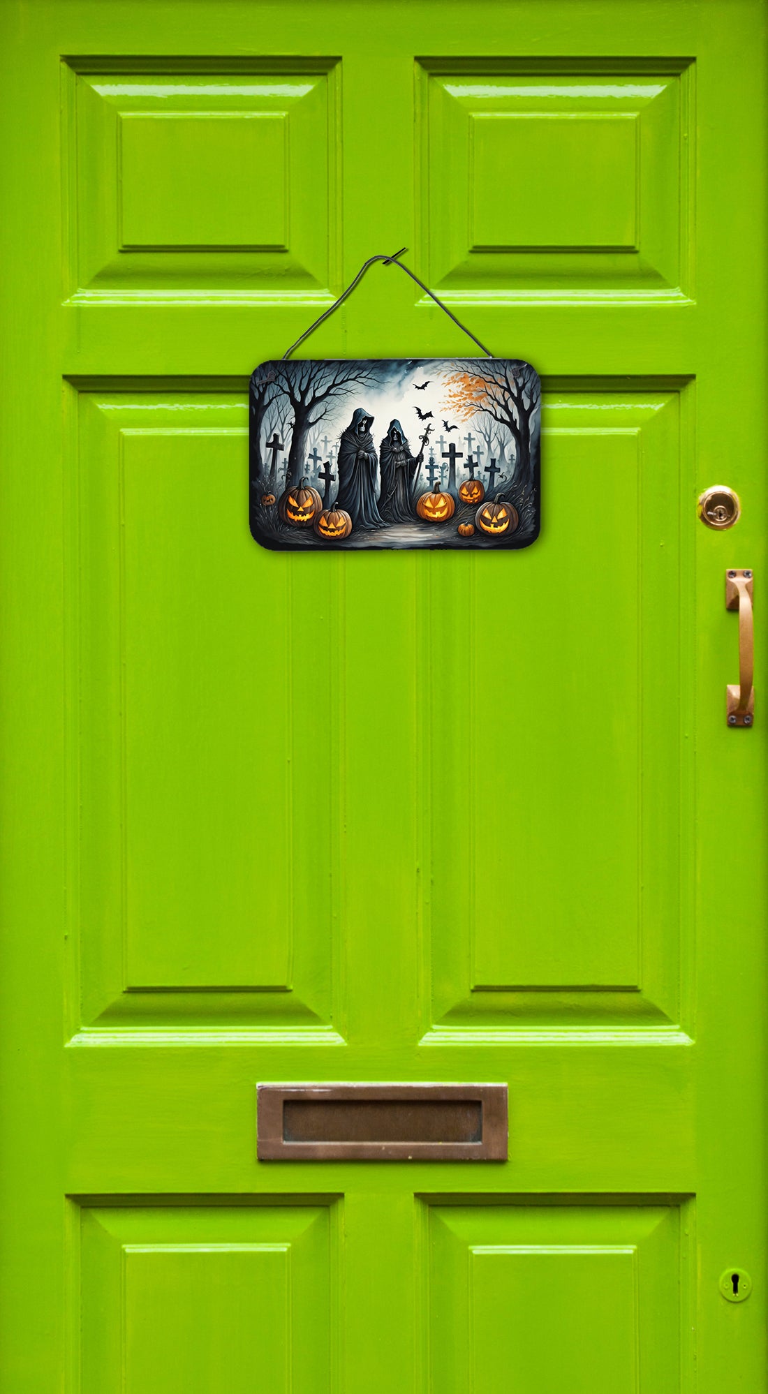 Caroline's Treasures The Grim Reaper Spooky Halloween Wall or Door Hanging Prints