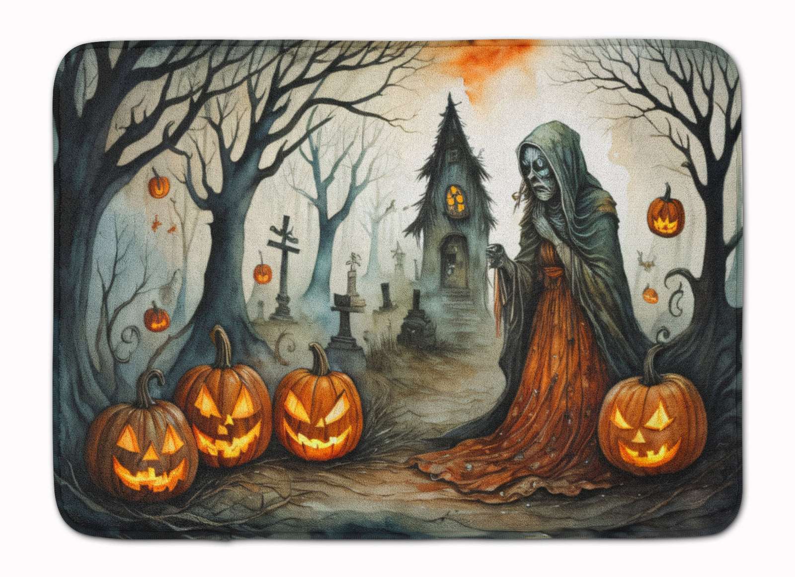 Buy this The Weeping Woman Spooky Halloween Memory Foam Kitchen Mat