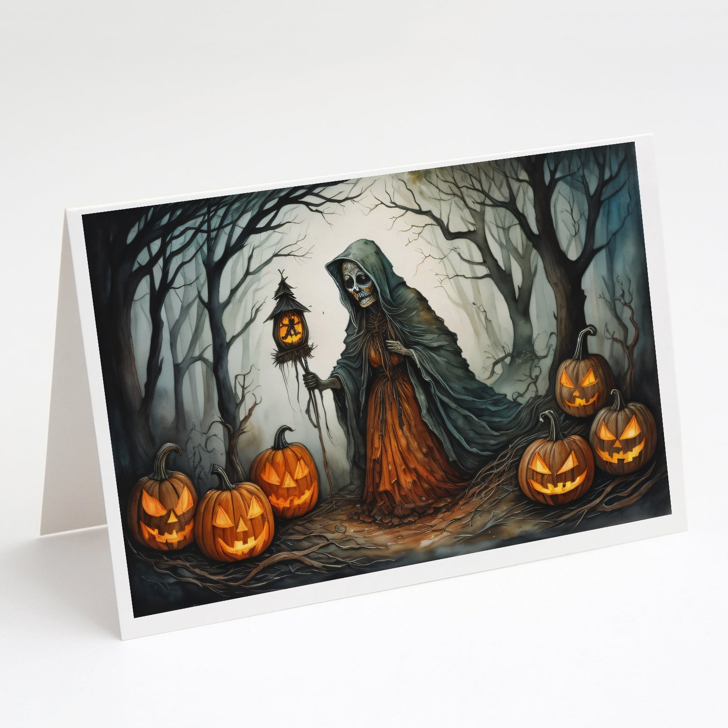 Buy this The Weeping Woman Spooky Halloween Greeting Cards and Envelopes Pack of 8