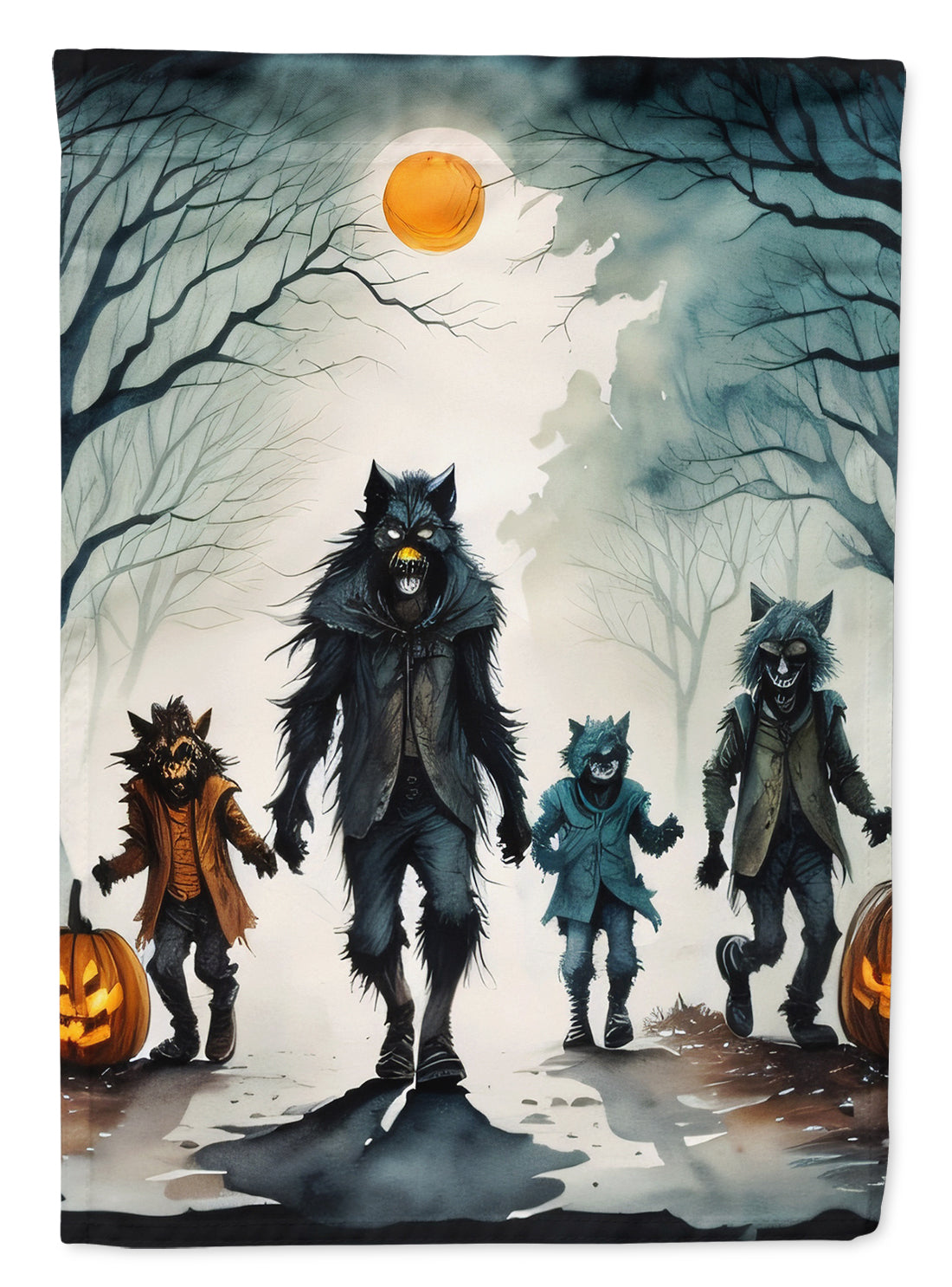 Buy this Werewolves Spooky Halloween House Flag