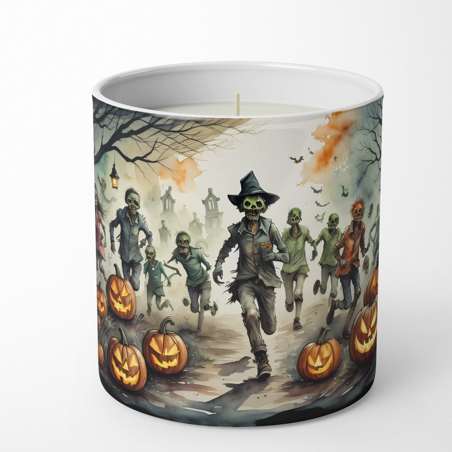 Buy this Zombies Spooky Halloween Decorative Soy Candle