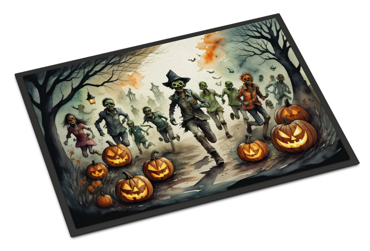 Buy this Zombies Spooky Halloween Indoor or Outdoor Mat 24x36