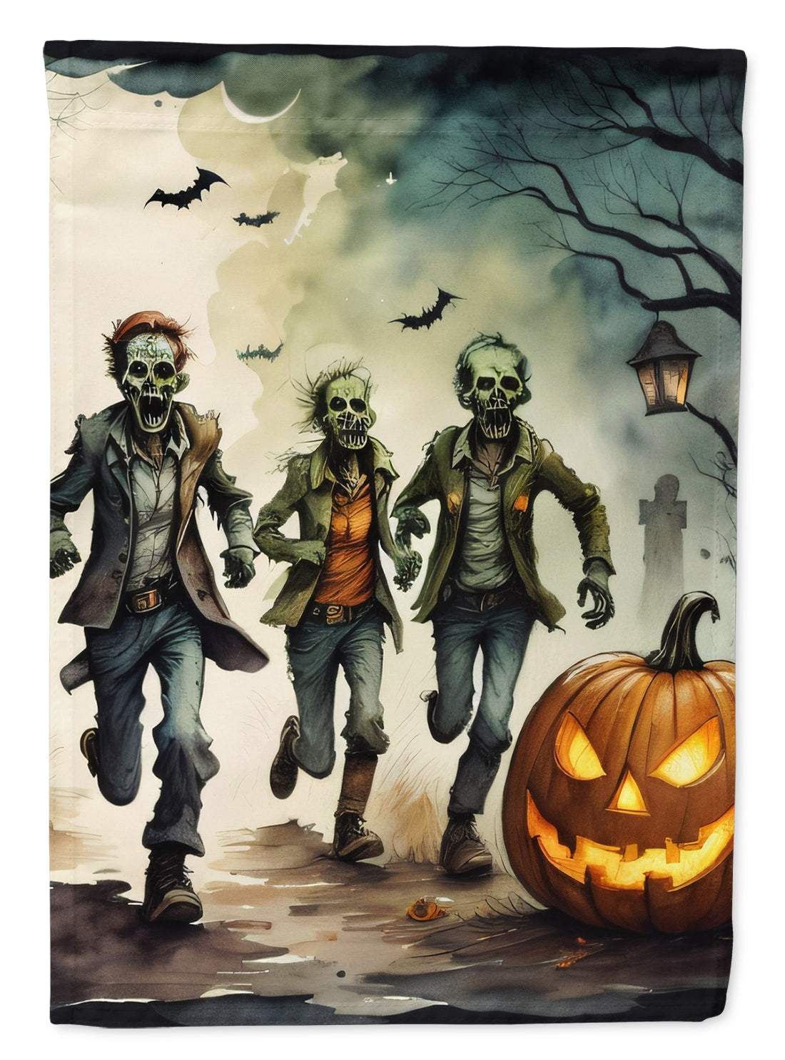 Buy this Zombies Spooky Halloween House Flag