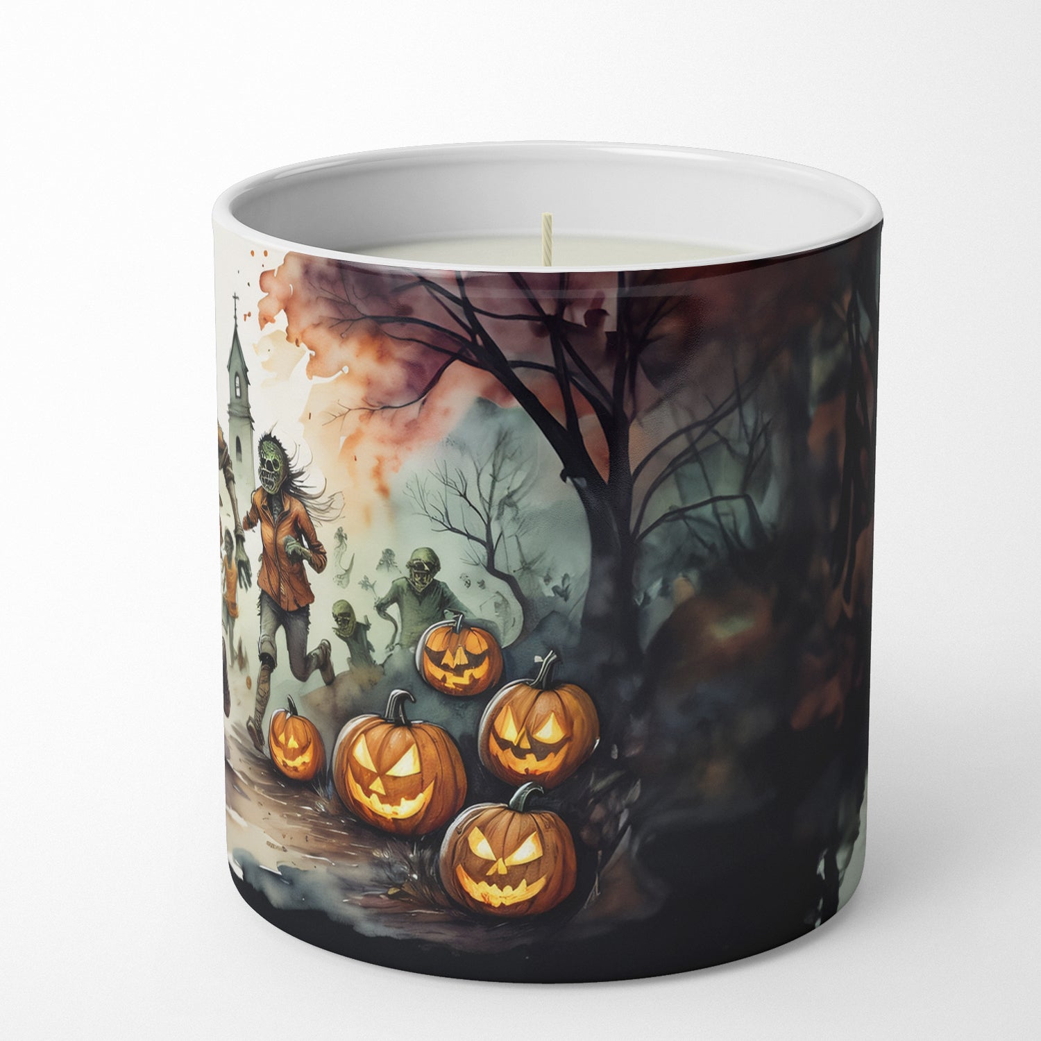 Zombies Spooky Halloween Decorative Soy Candle