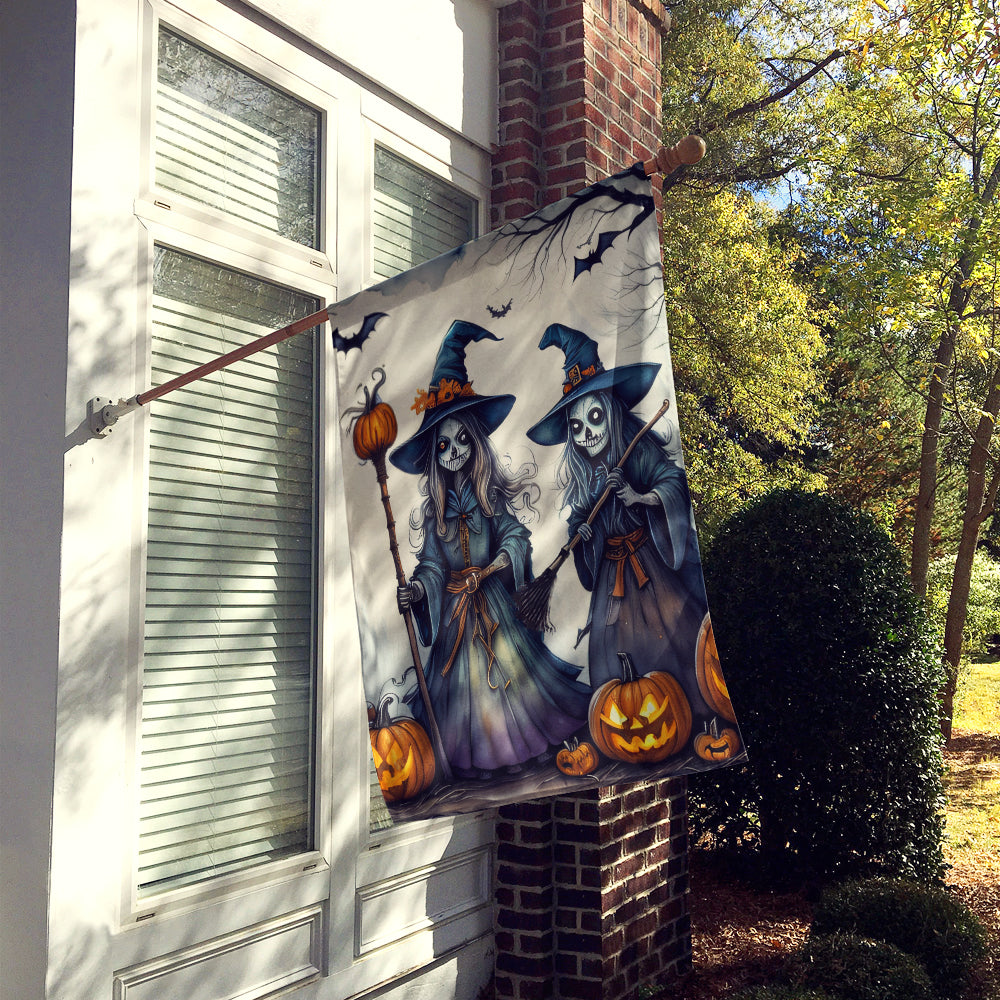 Witches Spooky Halloween House Flag