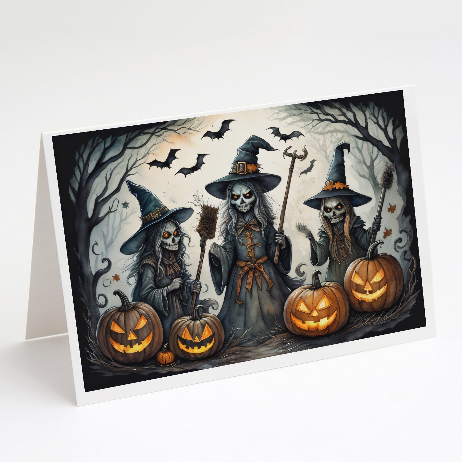 Buy this Witches Spooky Halloween Greeting Cards and Envelopes Pack of 8