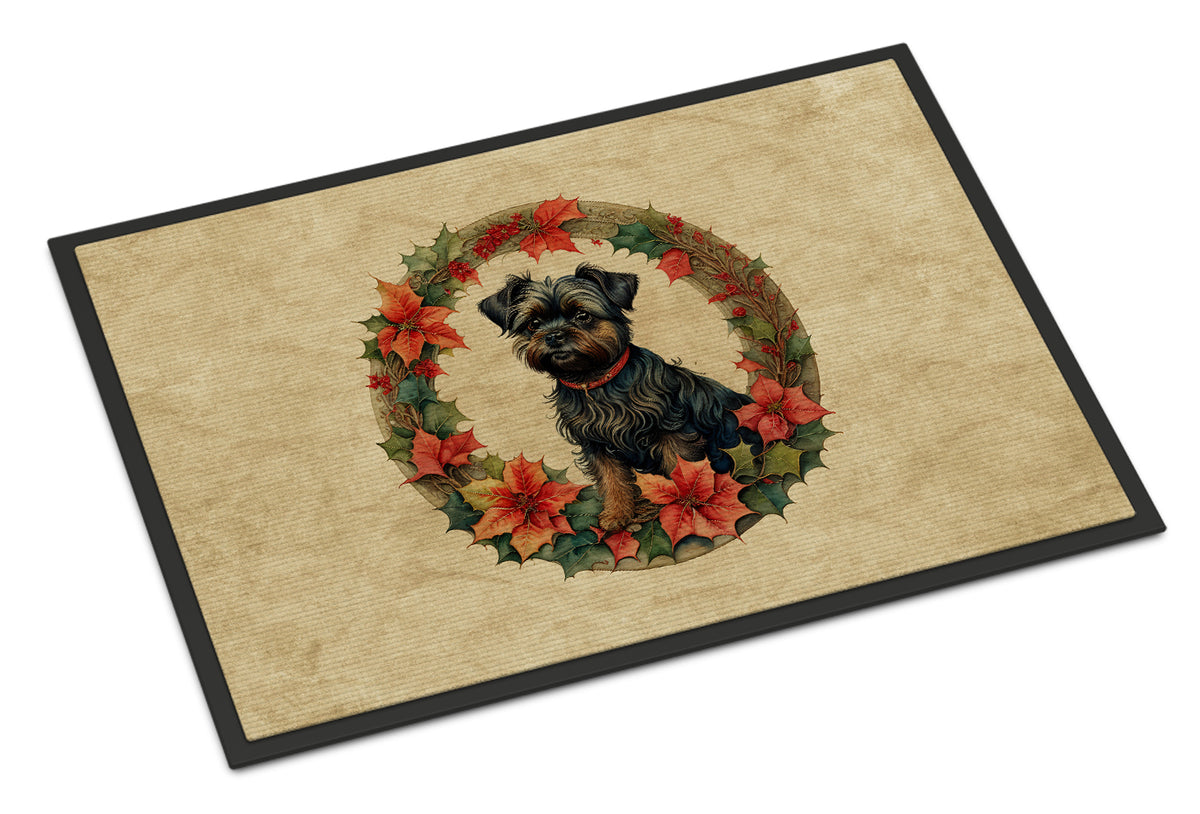 Buy this Affenpinscher Christmas Flowers Doormat