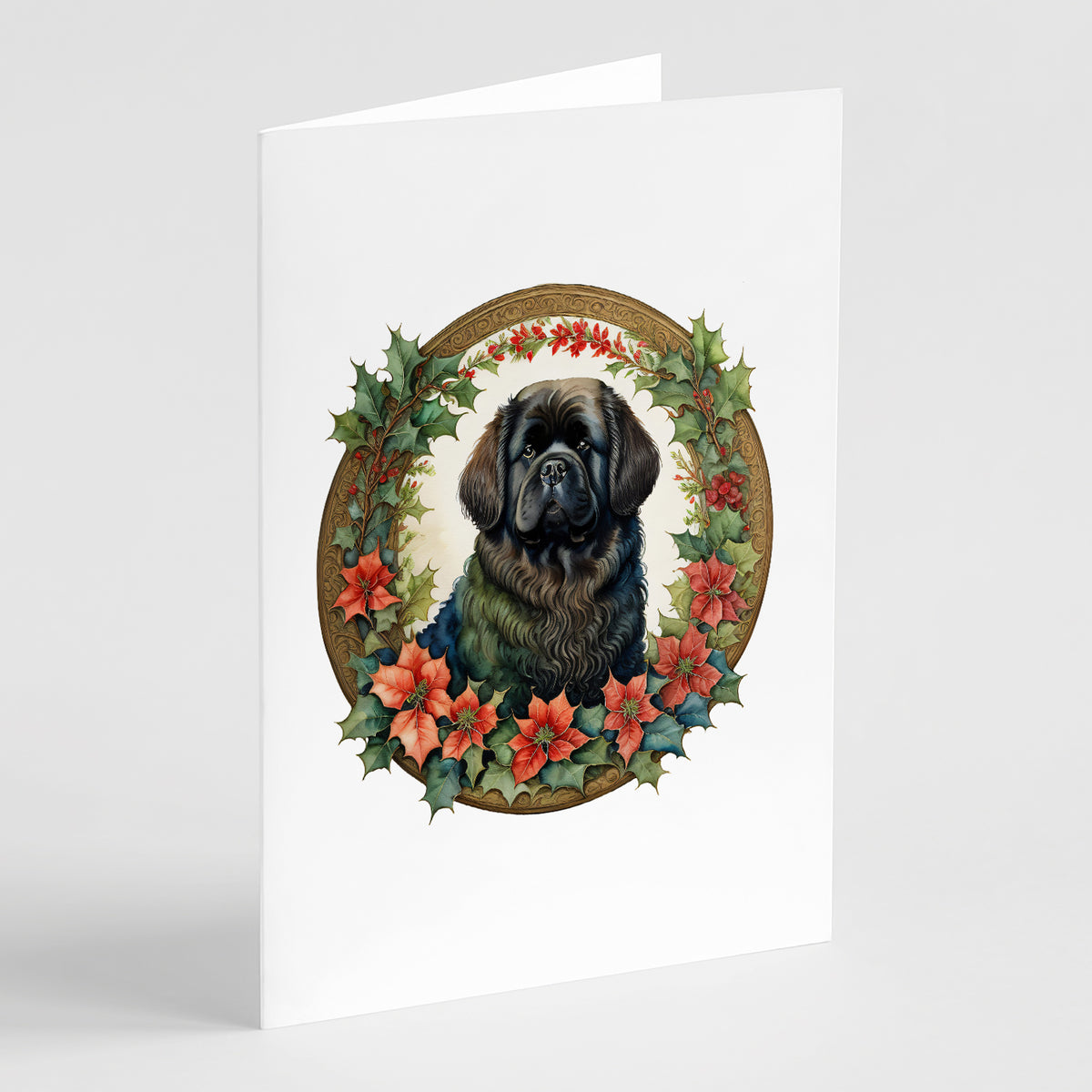 Buy this Newfoundland Christmas Flowers Greeting Cards Pack of 8