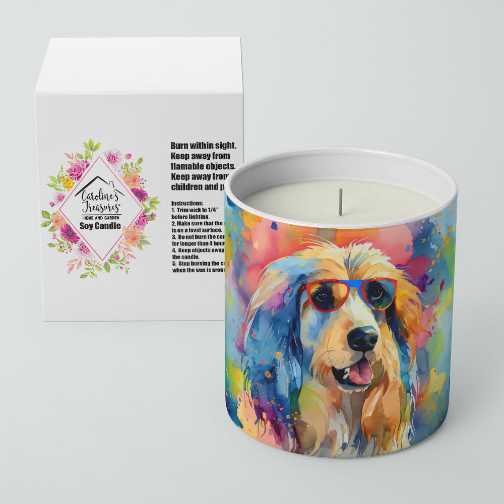 Afghan Hound Hippie Dawg Decorative Soy Candle