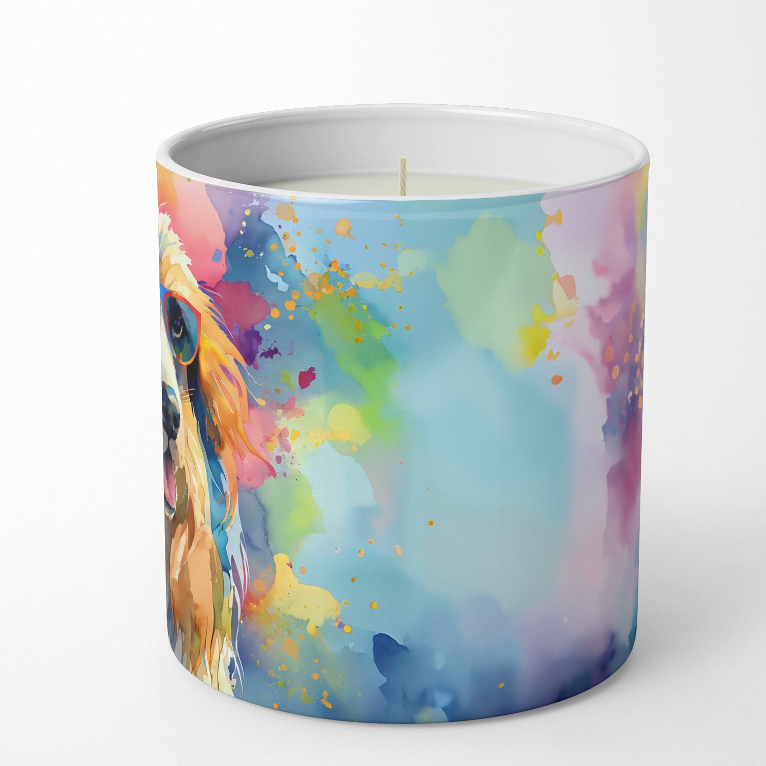 Afghan Hound Hippie Dawg Decorative Soy Candle