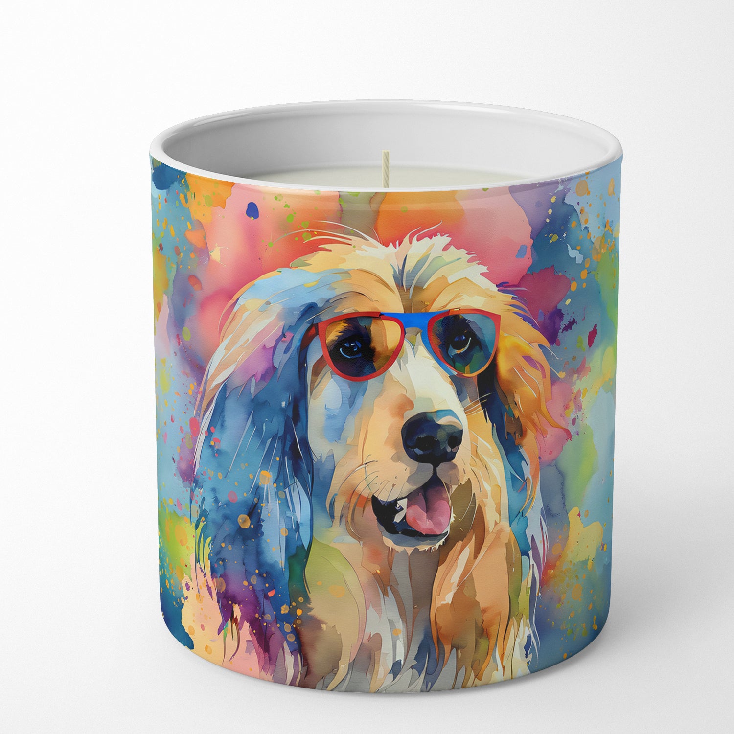 Buy this Afghan Hound Hippie Dawg Decorative Soy Candle
