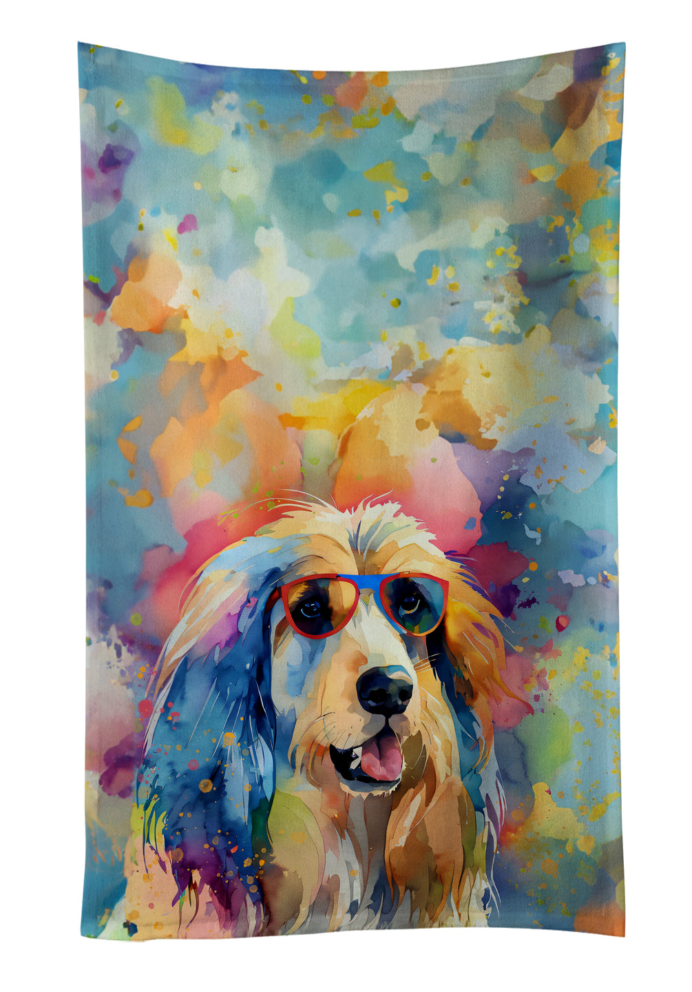 Buy this Afghan Hound Hippie Dawg Kitchen Towel