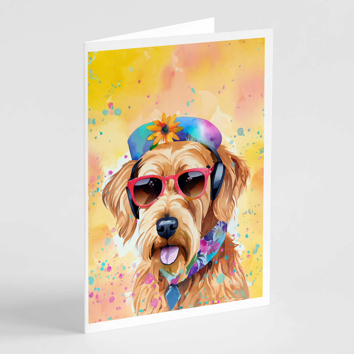 Buy this Airedale Terrier Hippie Dawg Greeting Cards Pack of 8