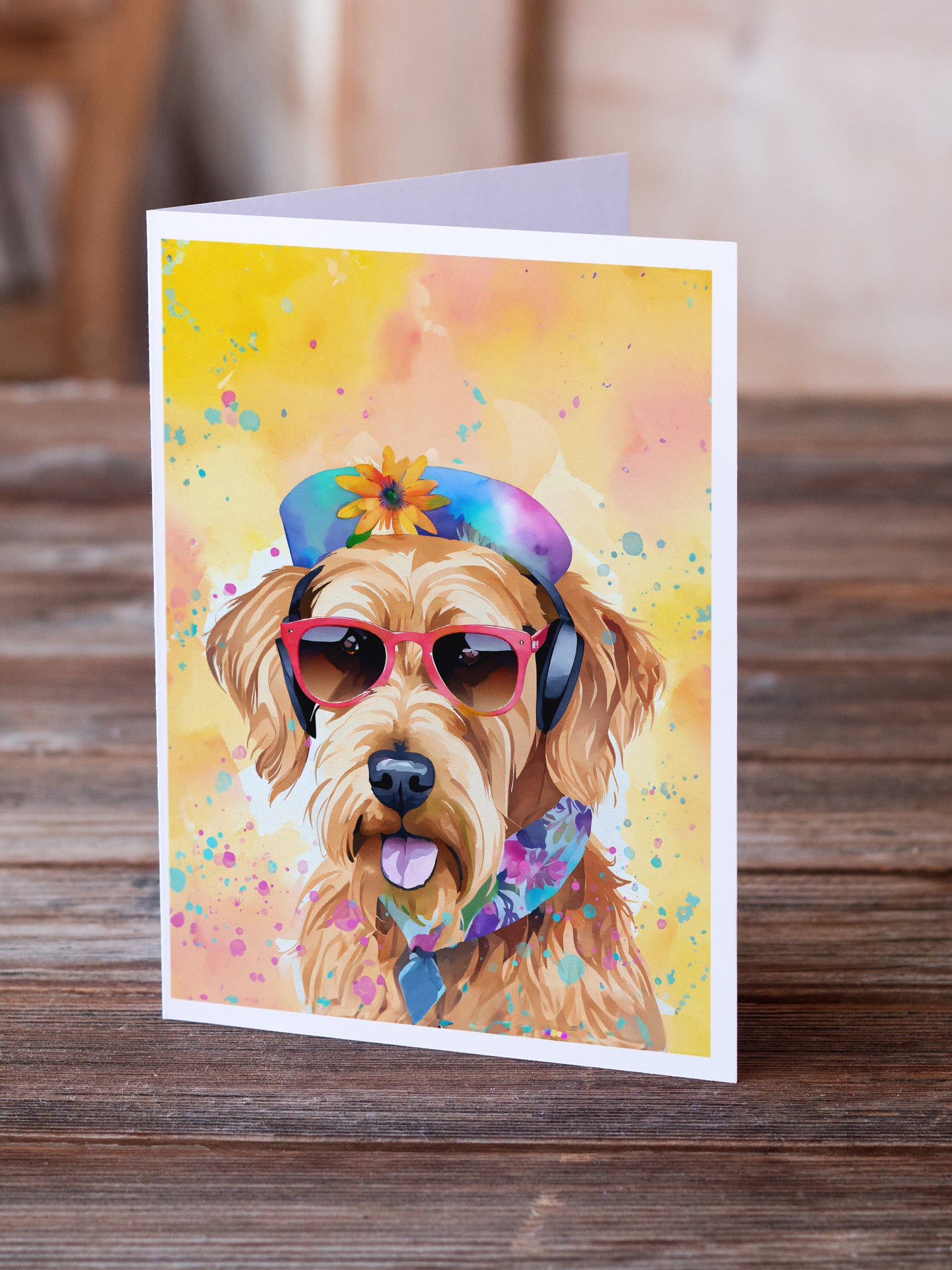 Buy this Airedale Terrier Hippie Dawg Greeting Cards Pack of 8