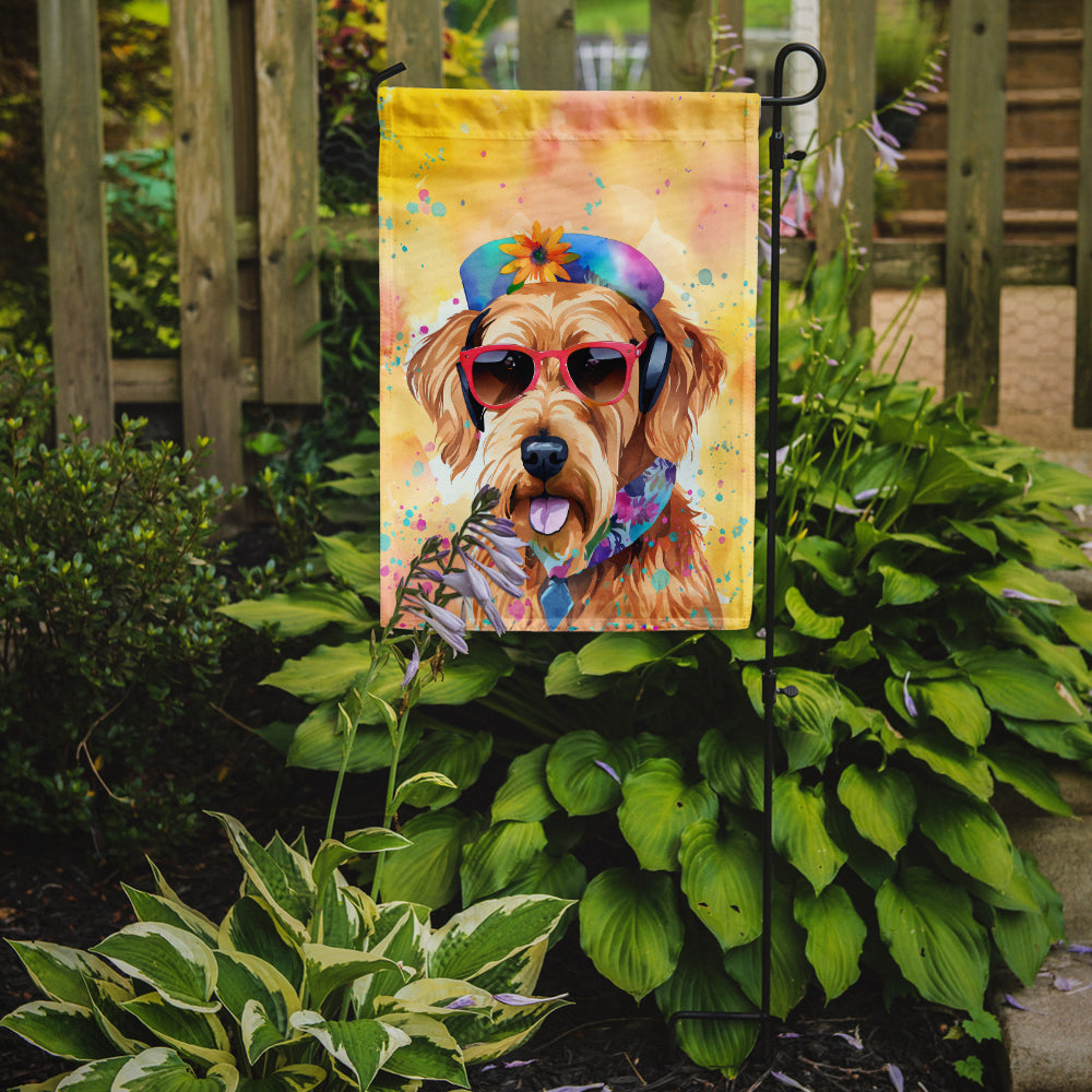 Airedale Terrier Hippie Dawg Garden Flag