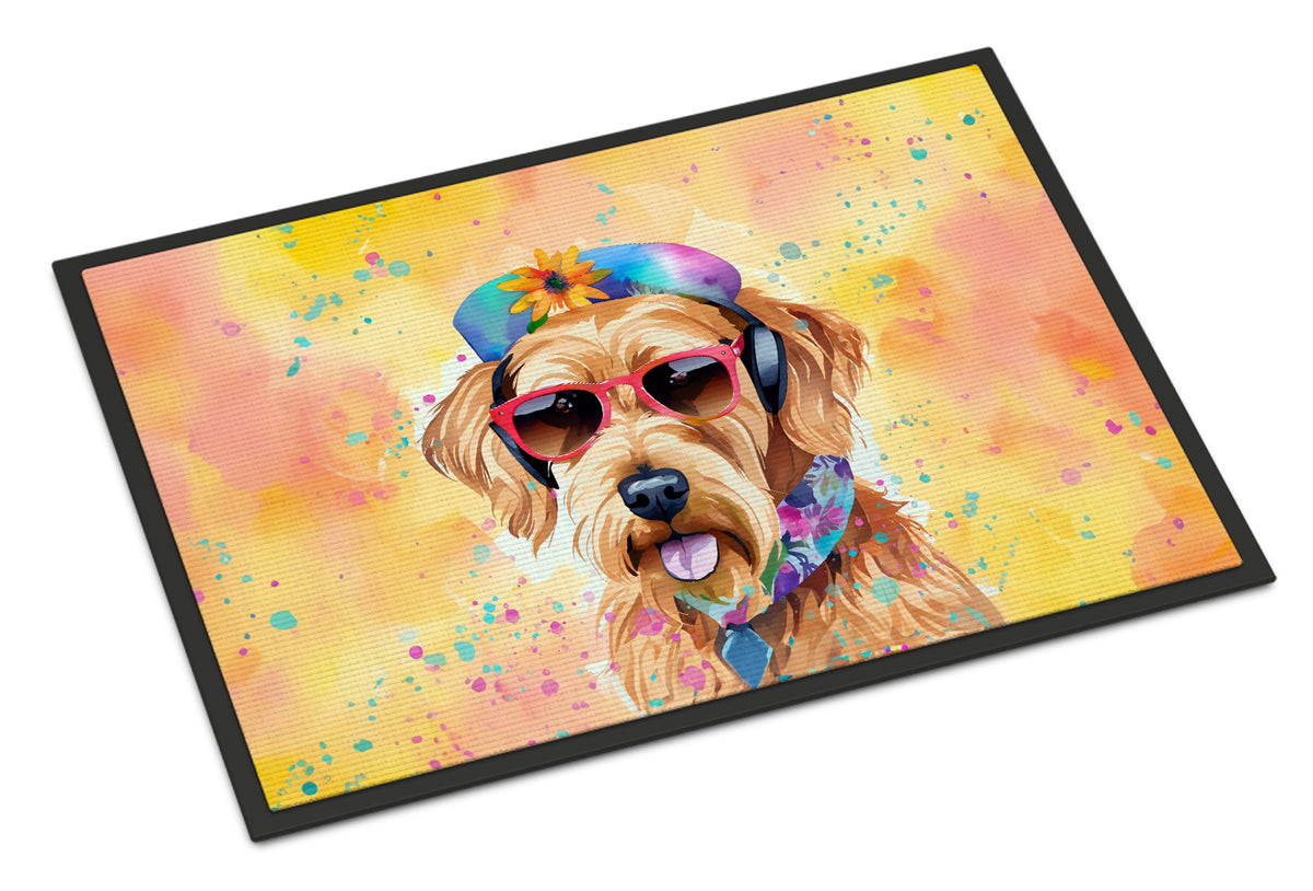 Buy this Airedale Terrier Hippie Dawg Indoor or Outdoor Mat 24x36