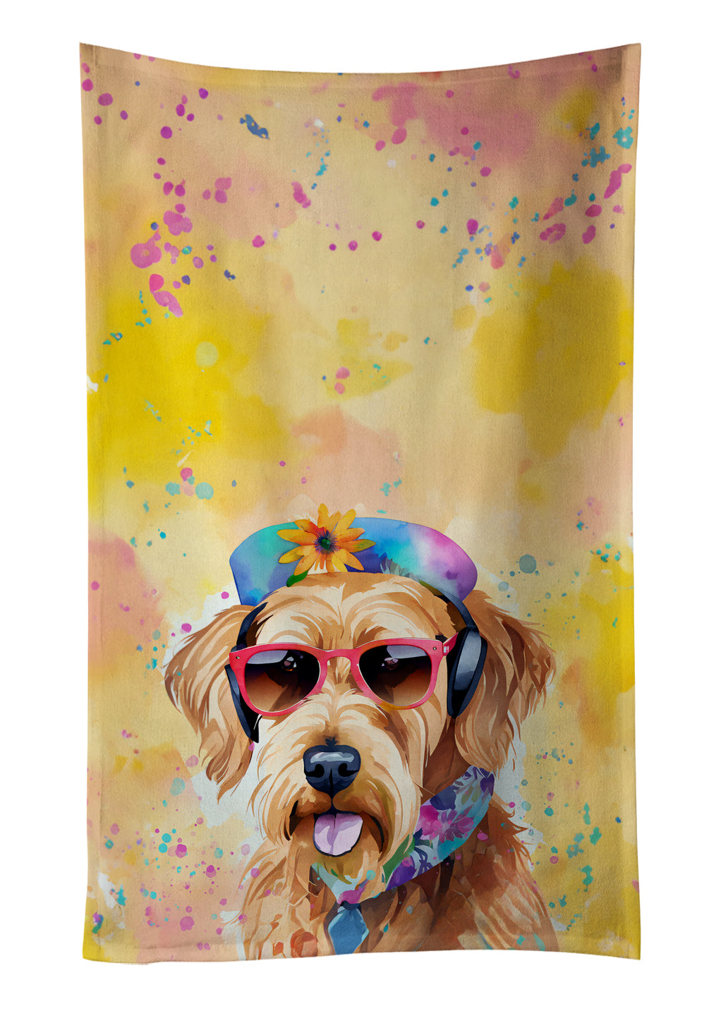 Buy this Airedale Terrier Hippie Dawg Kitchen Towel