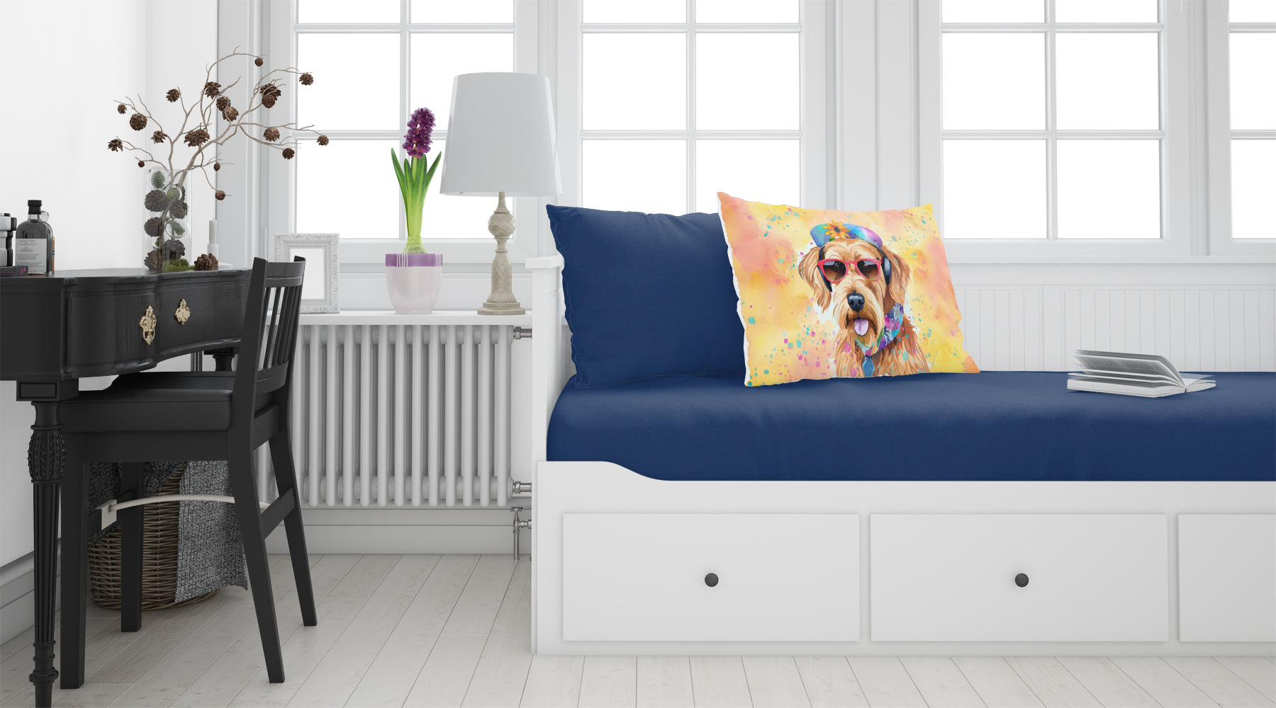 Buy this Airedale Terrier Hippie Dawg Standard Pillowcase