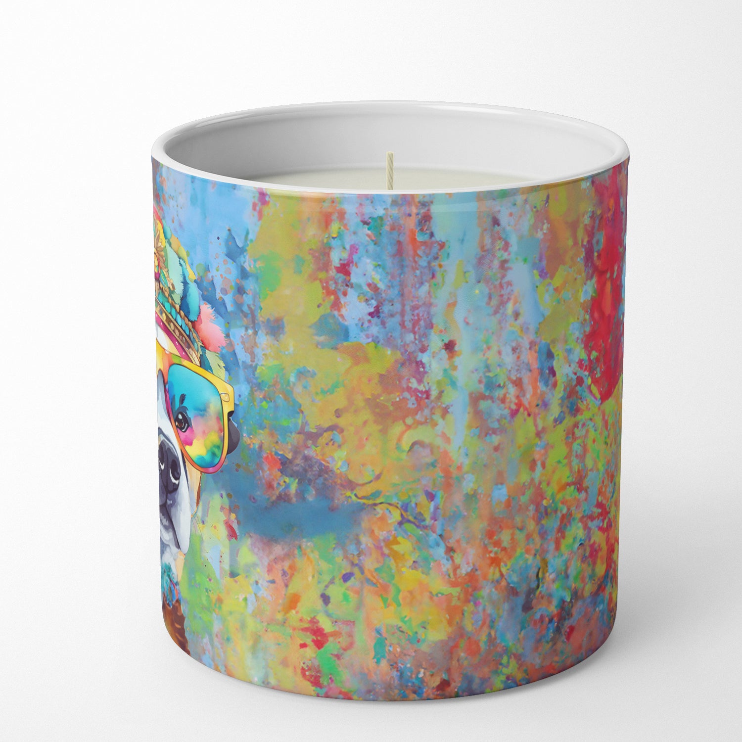 Akita Hippie Dawg Decorative Soy Candle