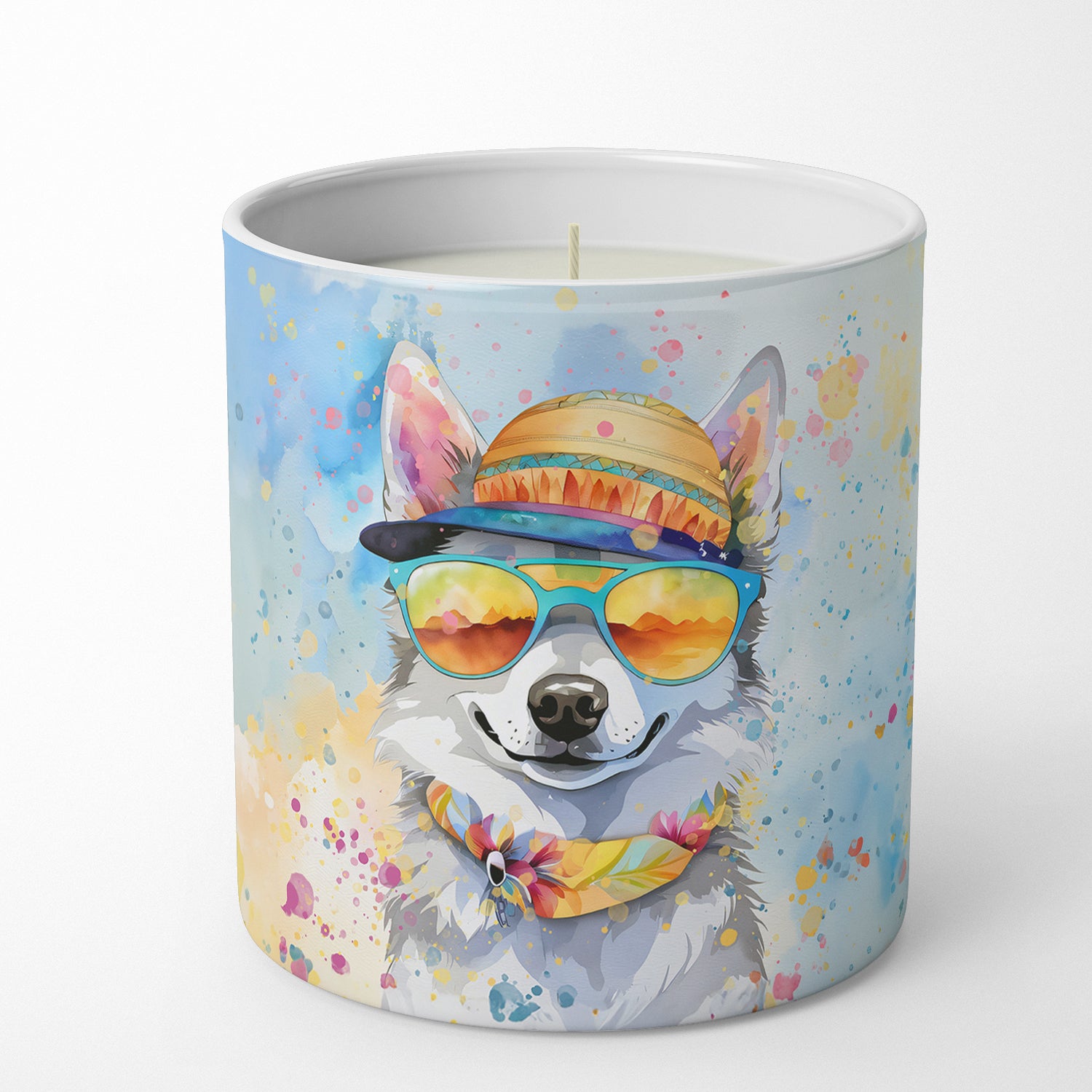 Buy this Alaskan Klee Kai Hippie Dawg Decorative Soy Candle