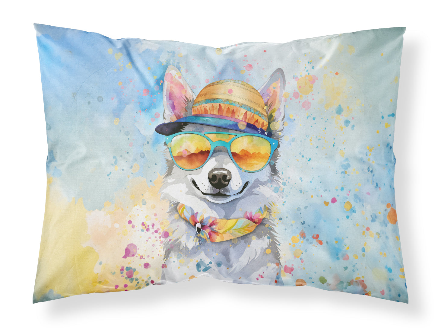 Buy this Alaskan Klee Kai Hippie Dawg Standard Pillowcase