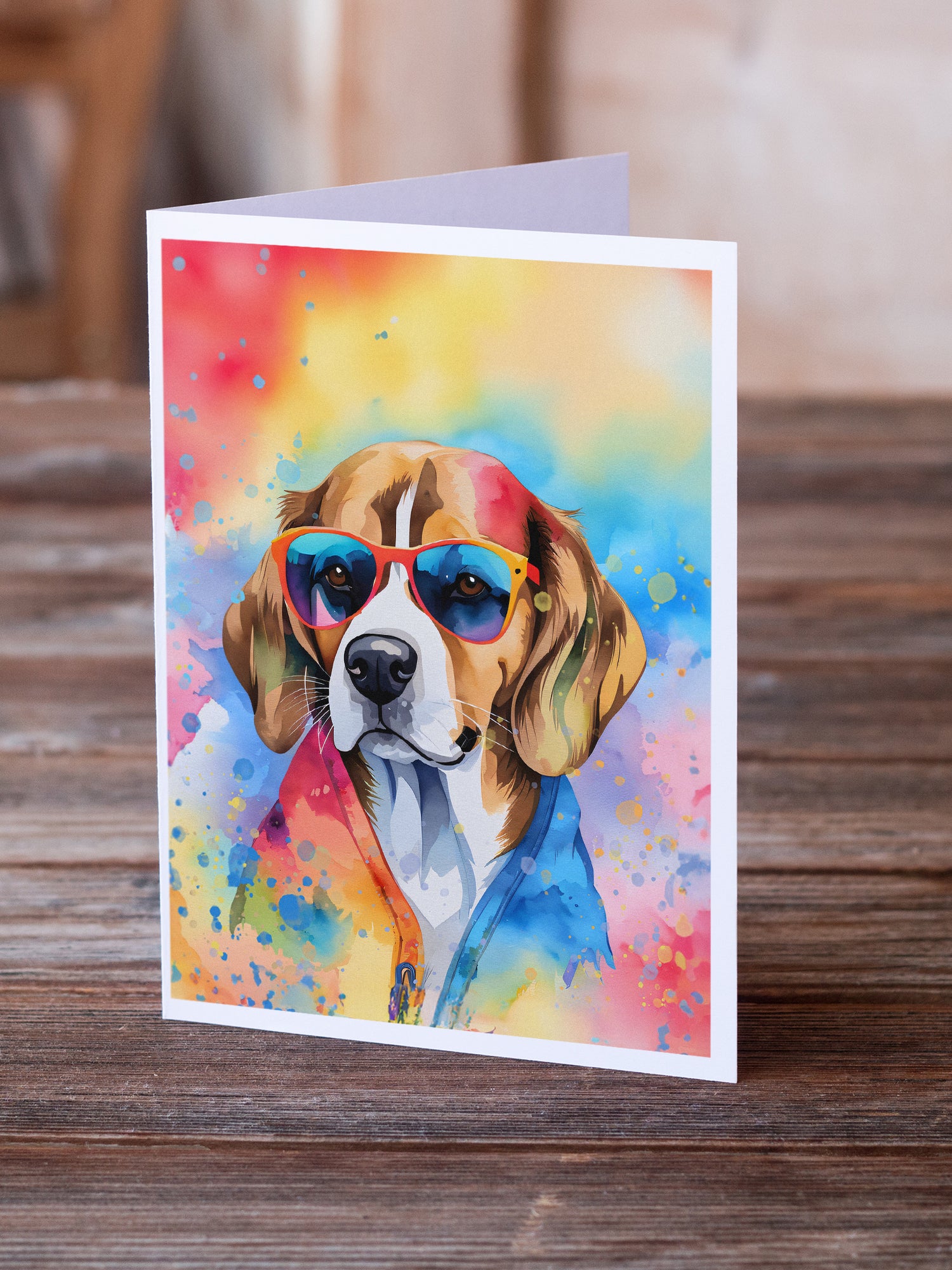 Buy this Beagle Hippie Dawg Greeting Cards Pack of 8