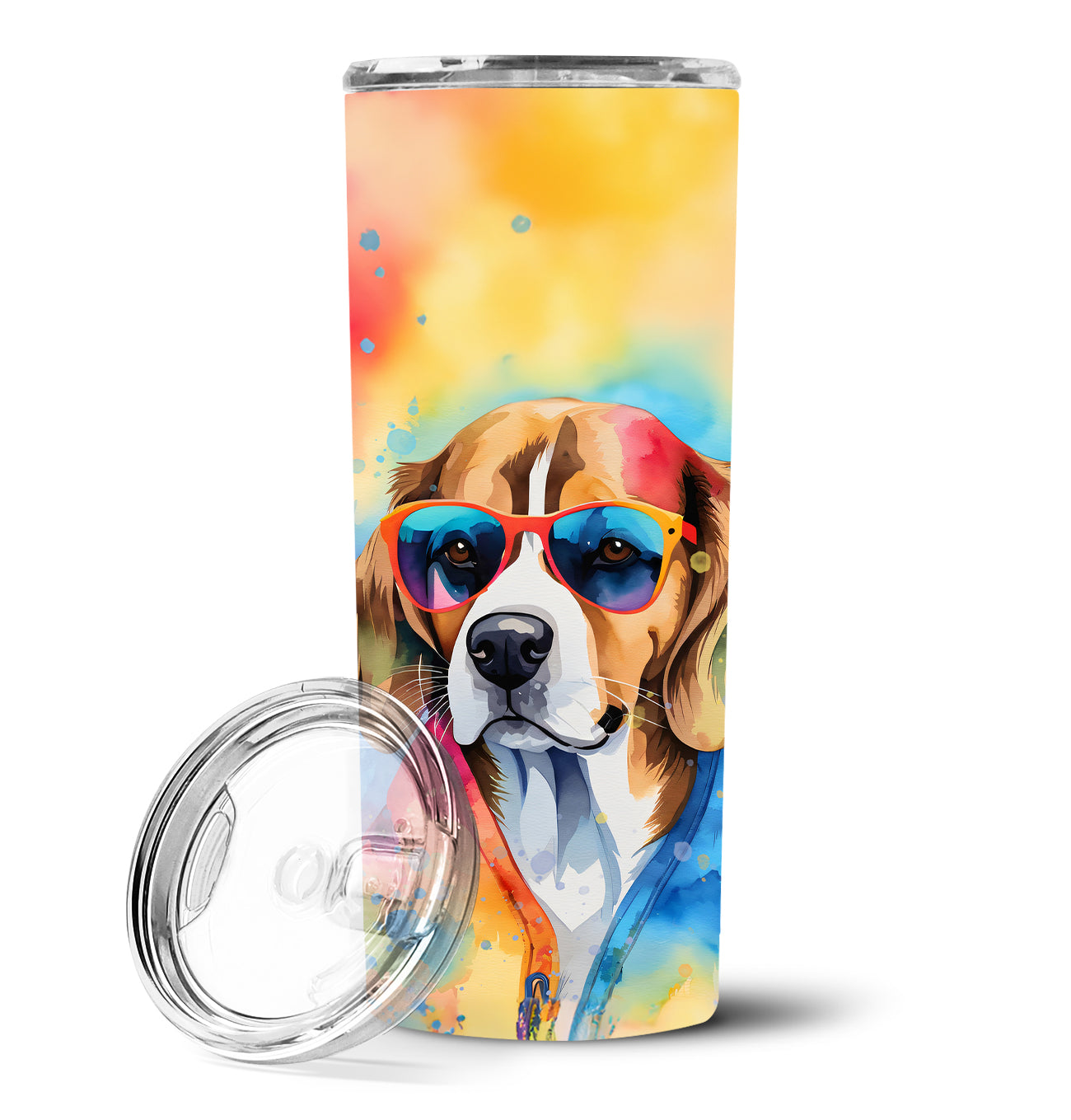 Buy this Beagle Hippie Dawg Stainless Steel Skinny Tumbler