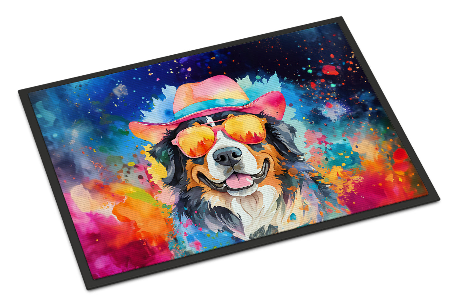 Buy this Bernese Mountain Dog Hippie Dawg Doormat