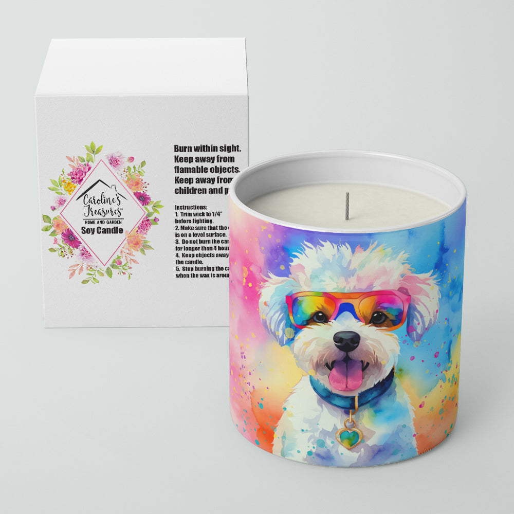 Bichon Frise Hippie Dawg Decorative Soy Candle