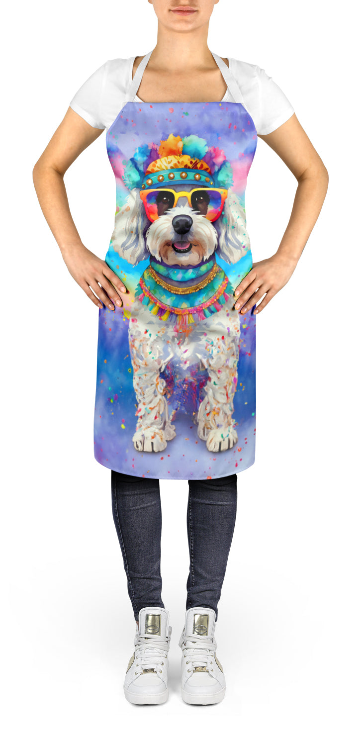 Caroline's Treasures Bichon Frise Hippie Dawg Apron – Artist-Designed Kitchen, BBQ & Craft Apron