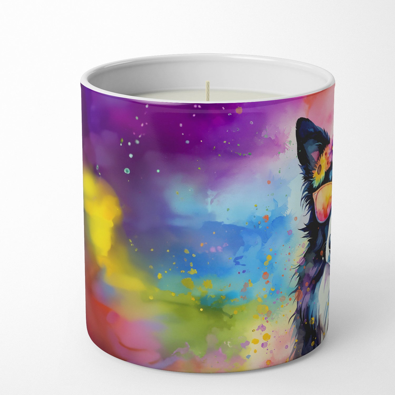 Border Collie Hippie Dawg Decorative Soy Candle